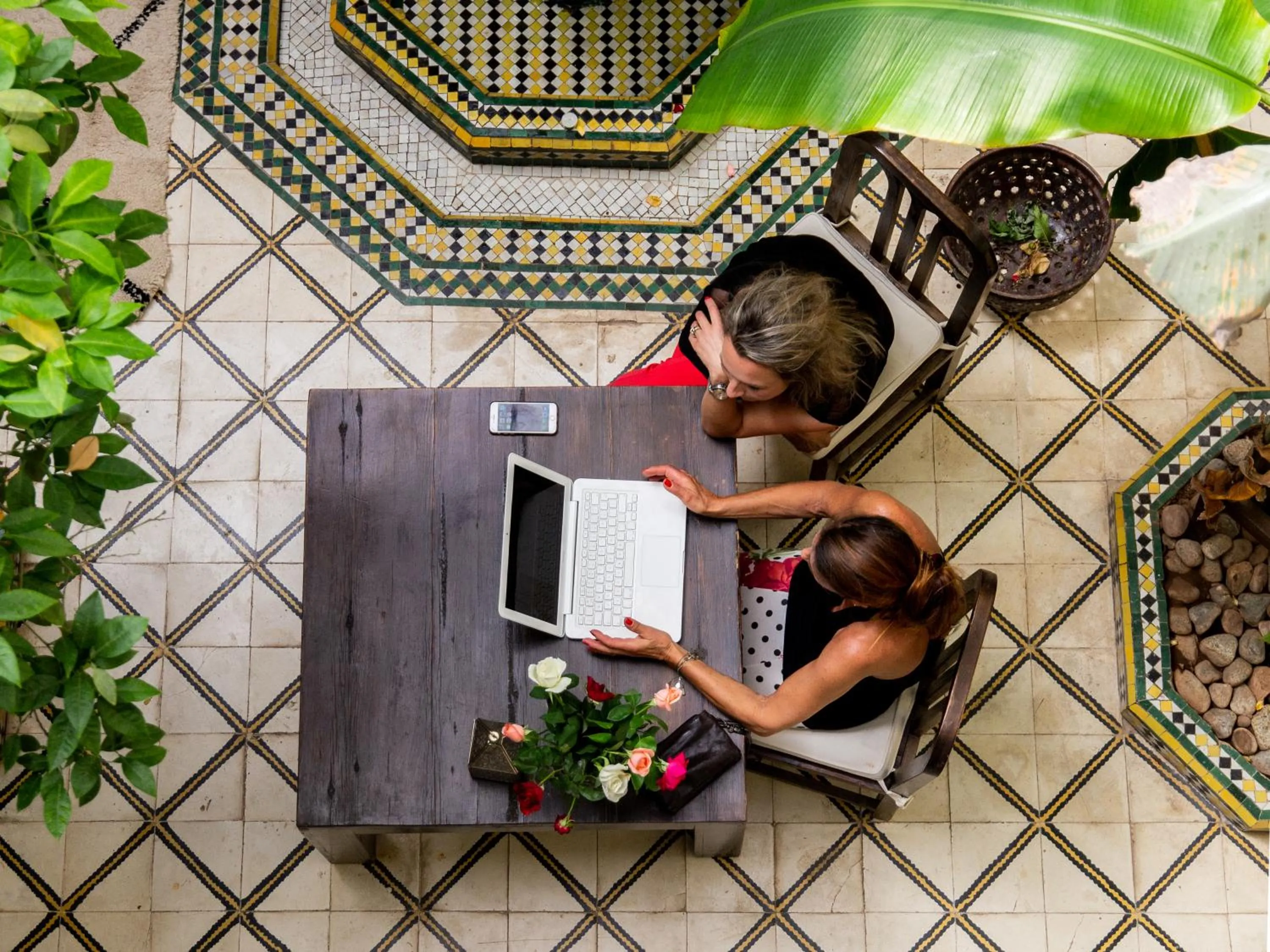 Patio in Riad Orange