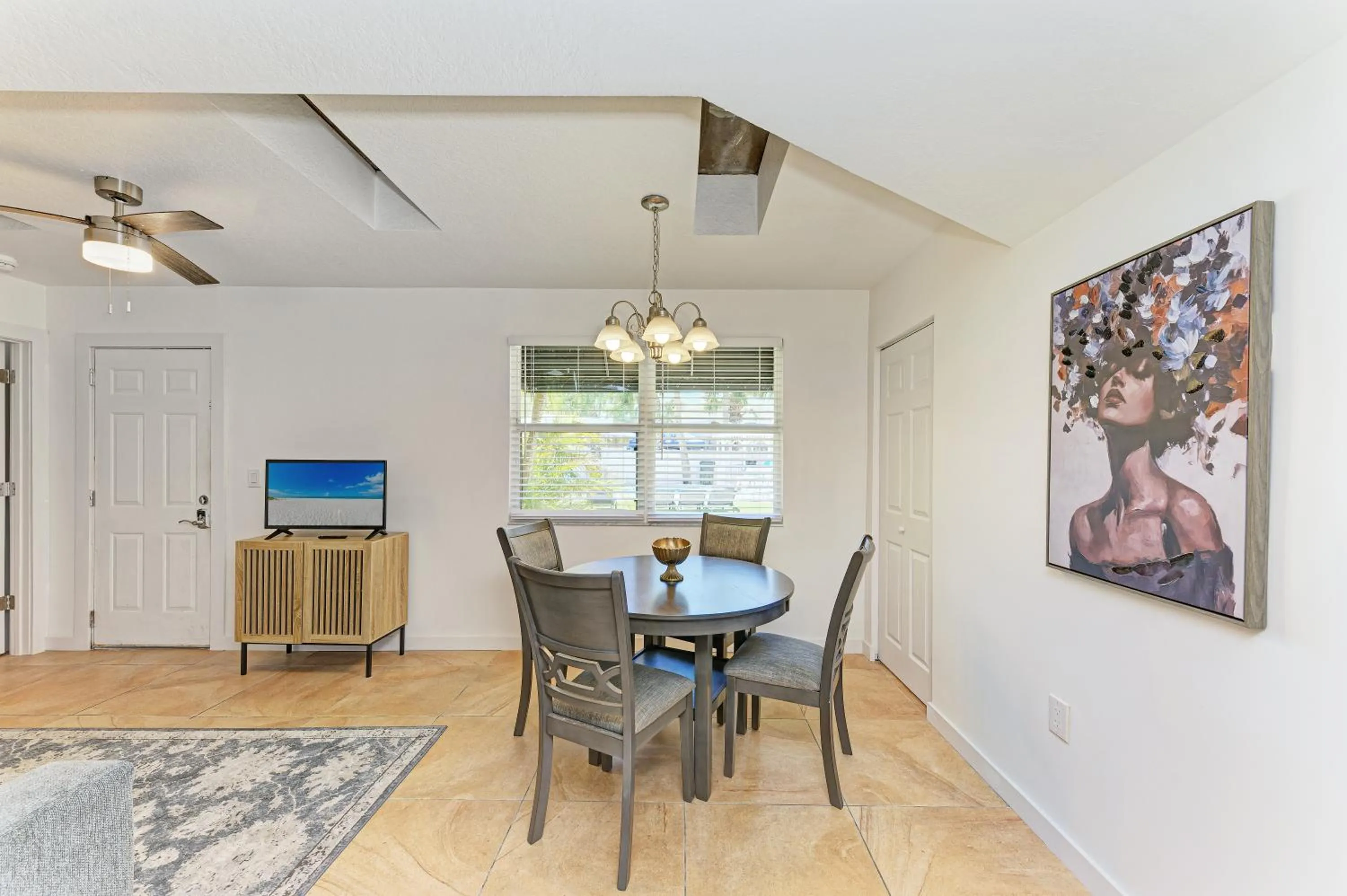 Dining area in The Ringling Beach House