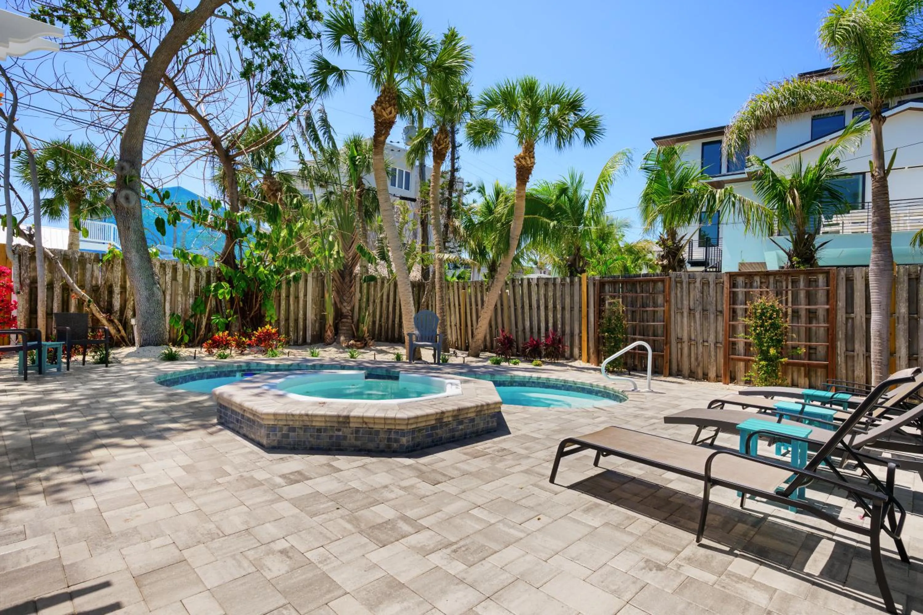 Pool view in The Ringling Beach House