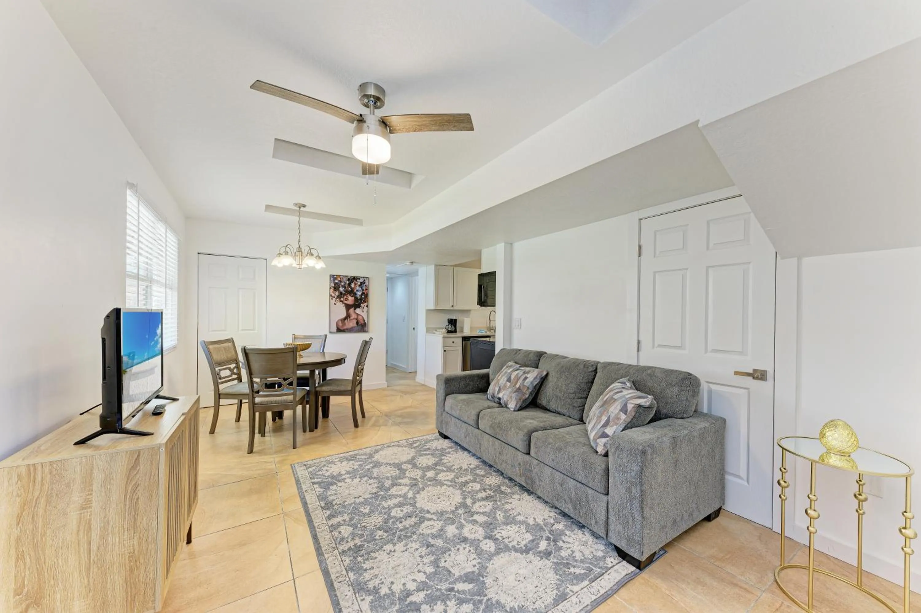 Living room in The Ringling Beach House