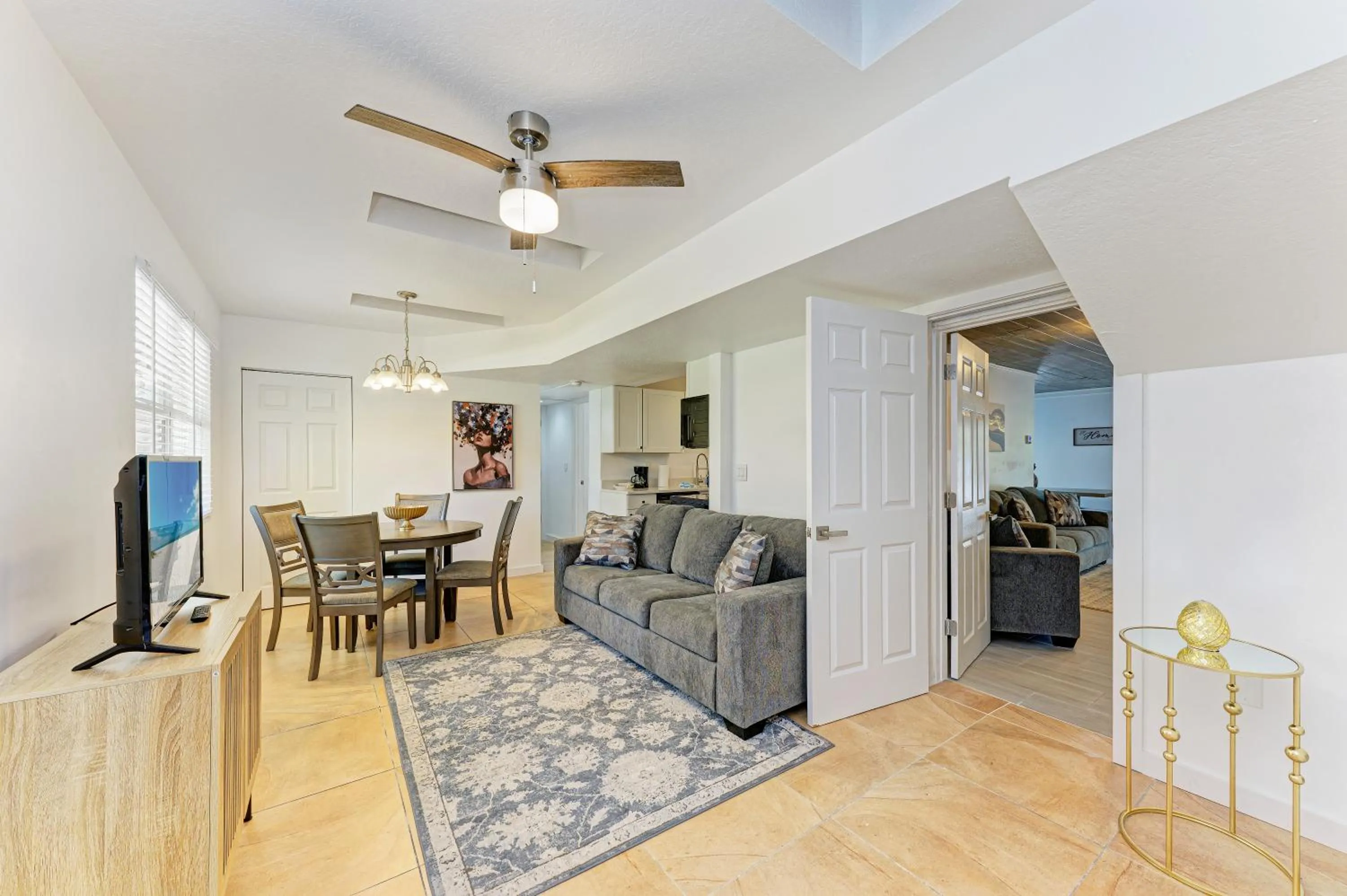 Living room in The Ringling Beach House