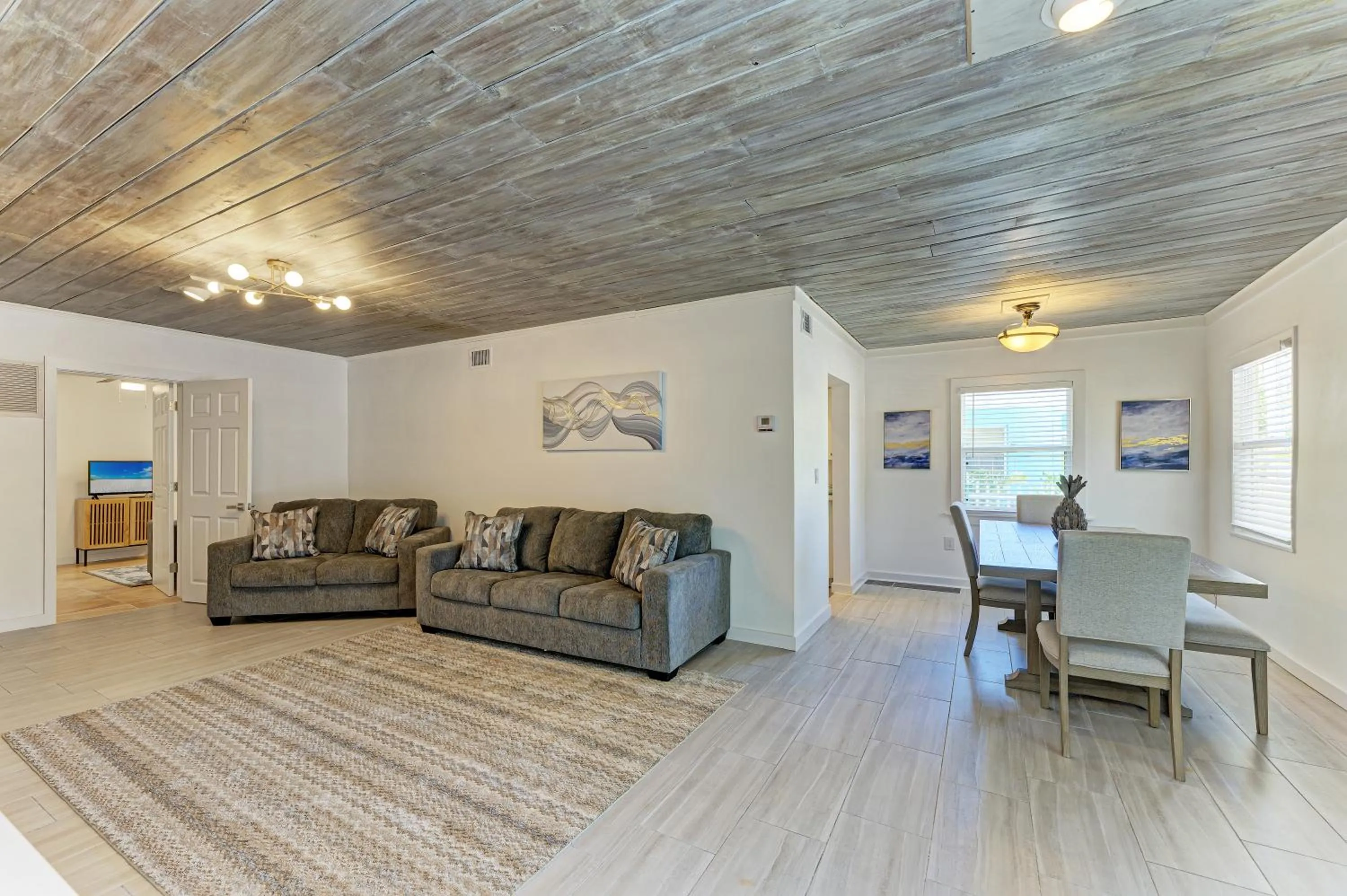 Living room in The Ringling Beach House