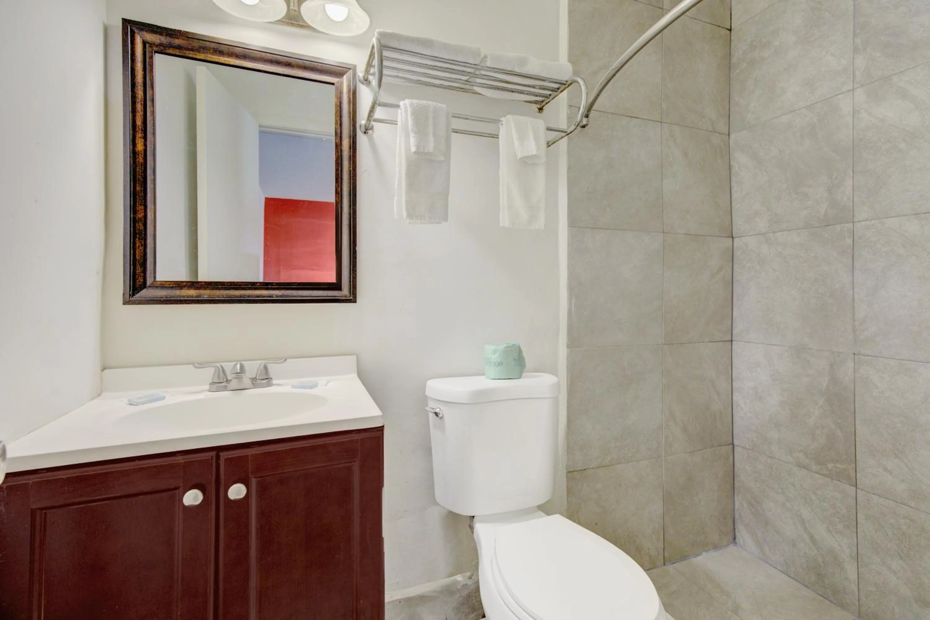 Bathroom in OYO Palm Leaf Motel