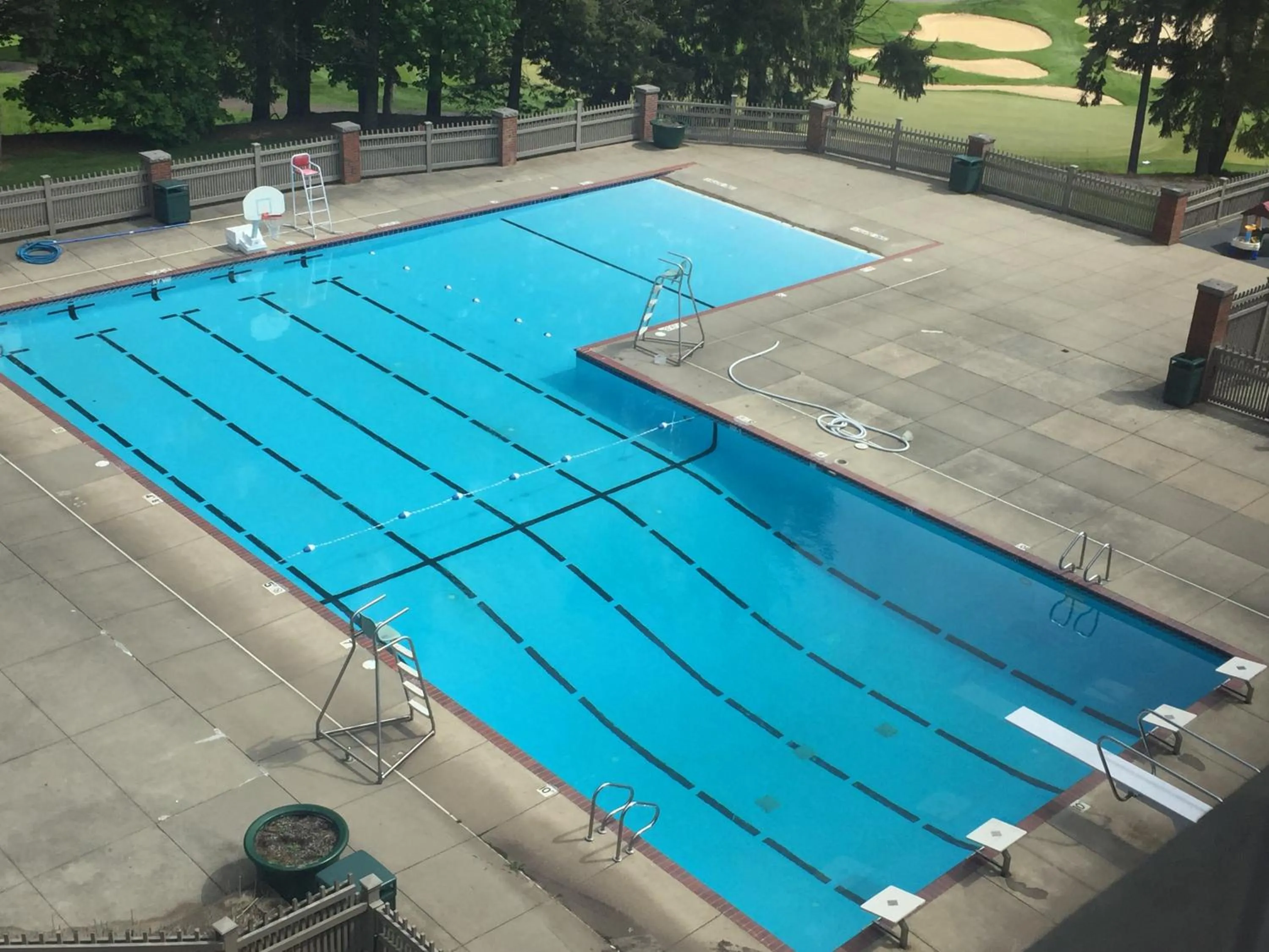 Pool view in The Bertram Inn at Glenmoor