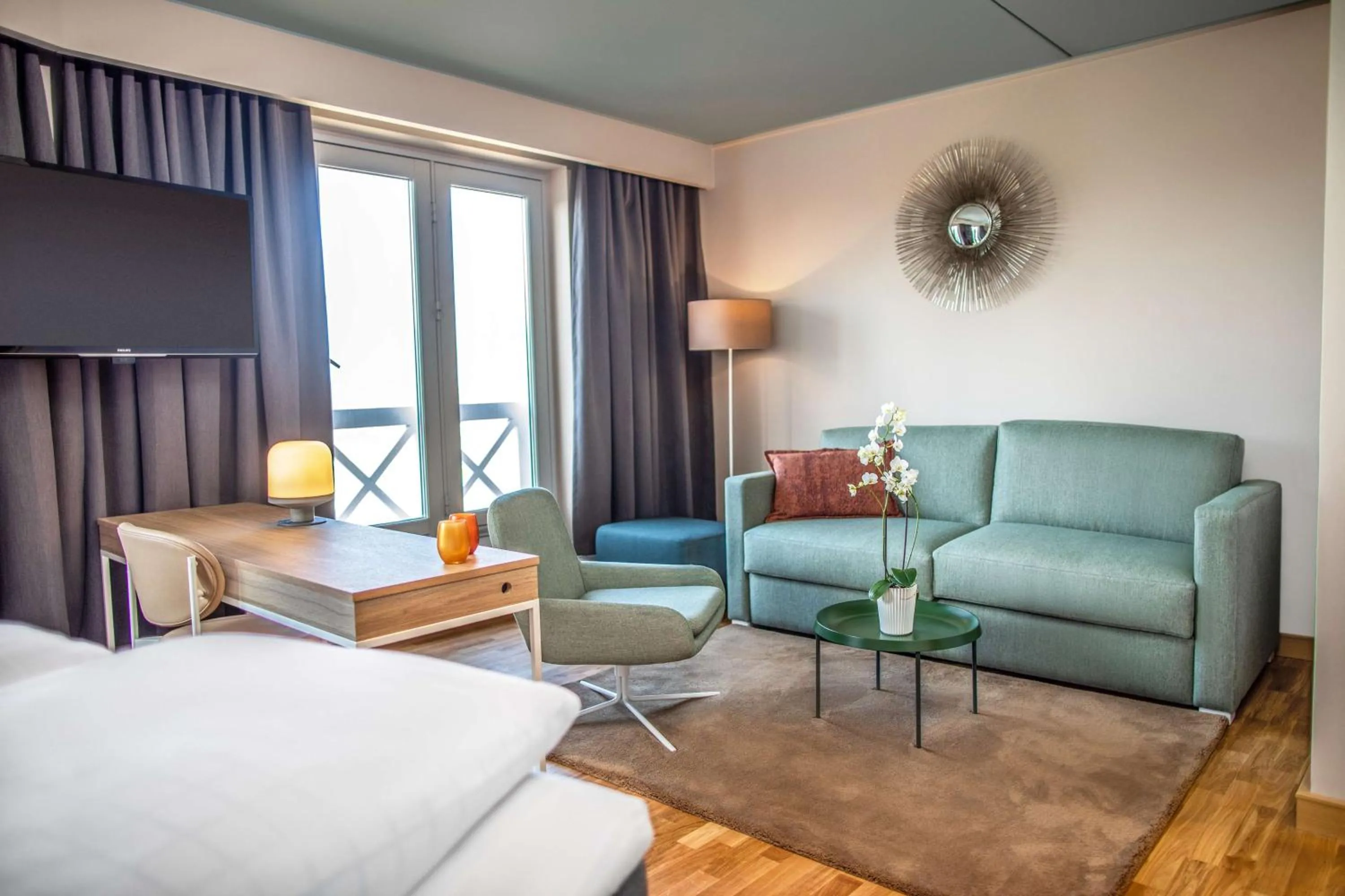 Bedroom, Bed in Scandic Roskilde Park