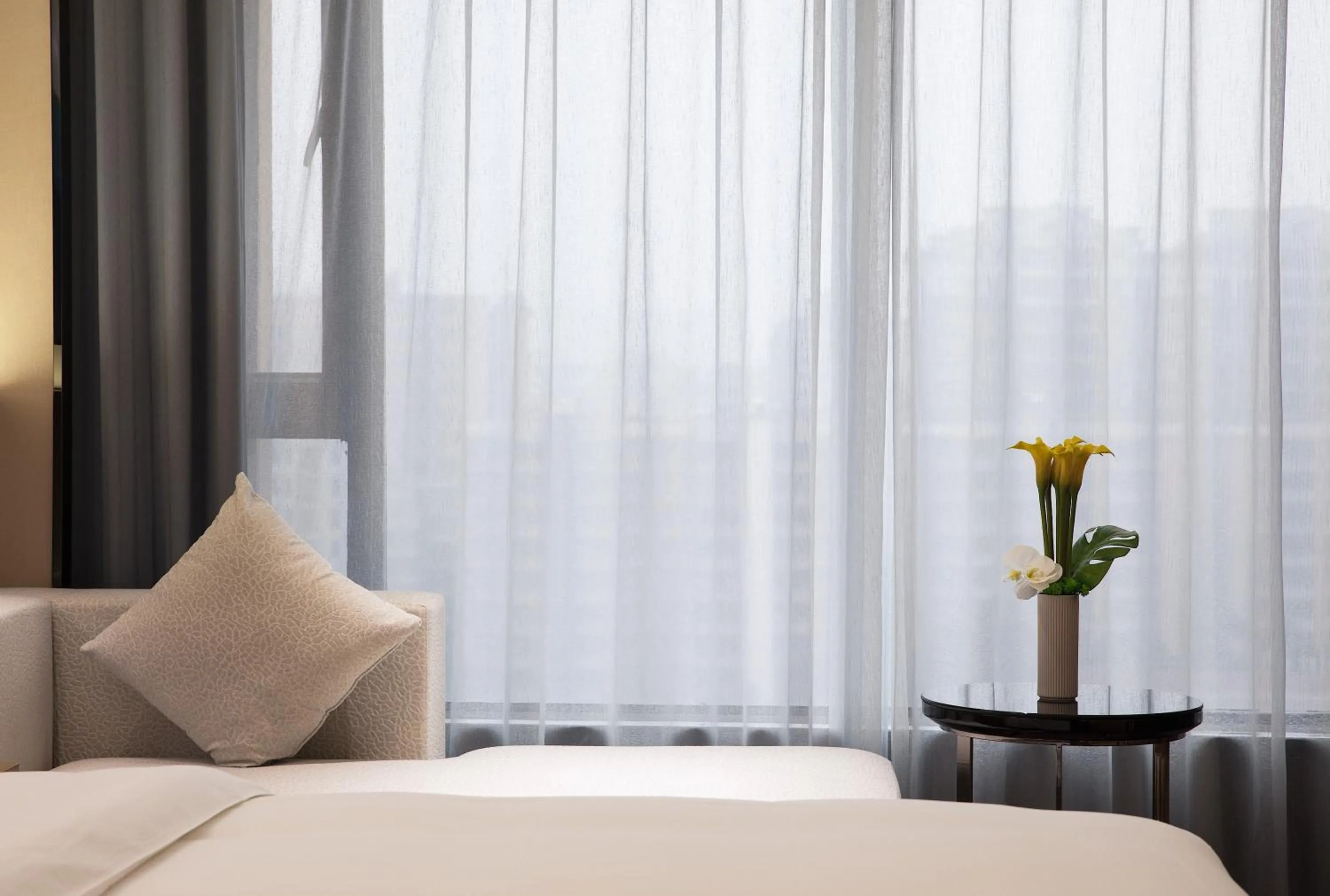 Bedroom, Bed in Jinmanfu International Hotel