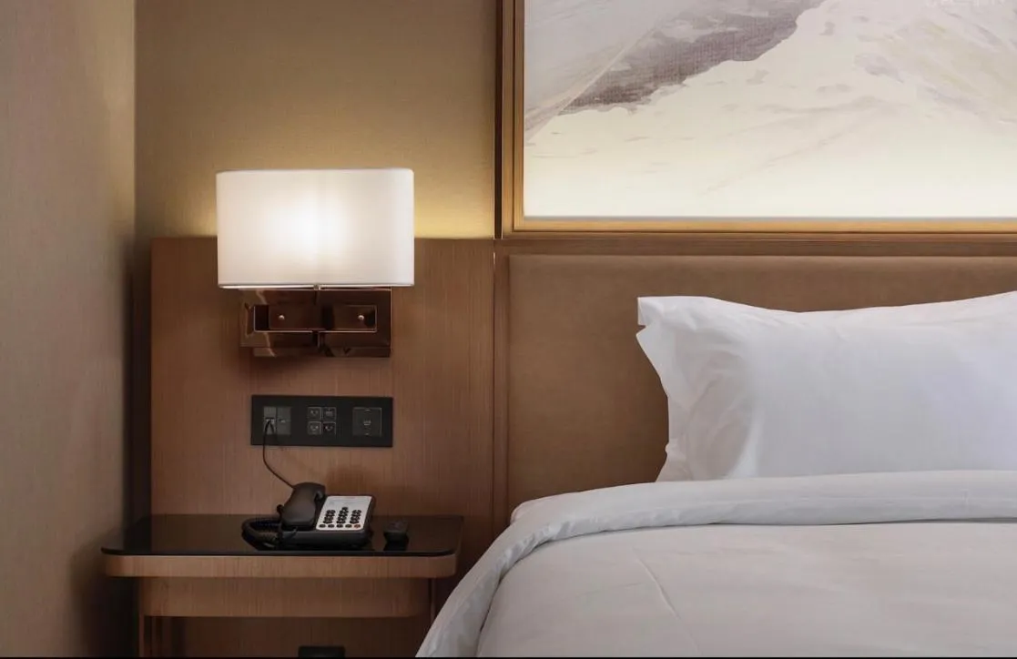 Bedroom, Bed in Jinmanfu International Hotel