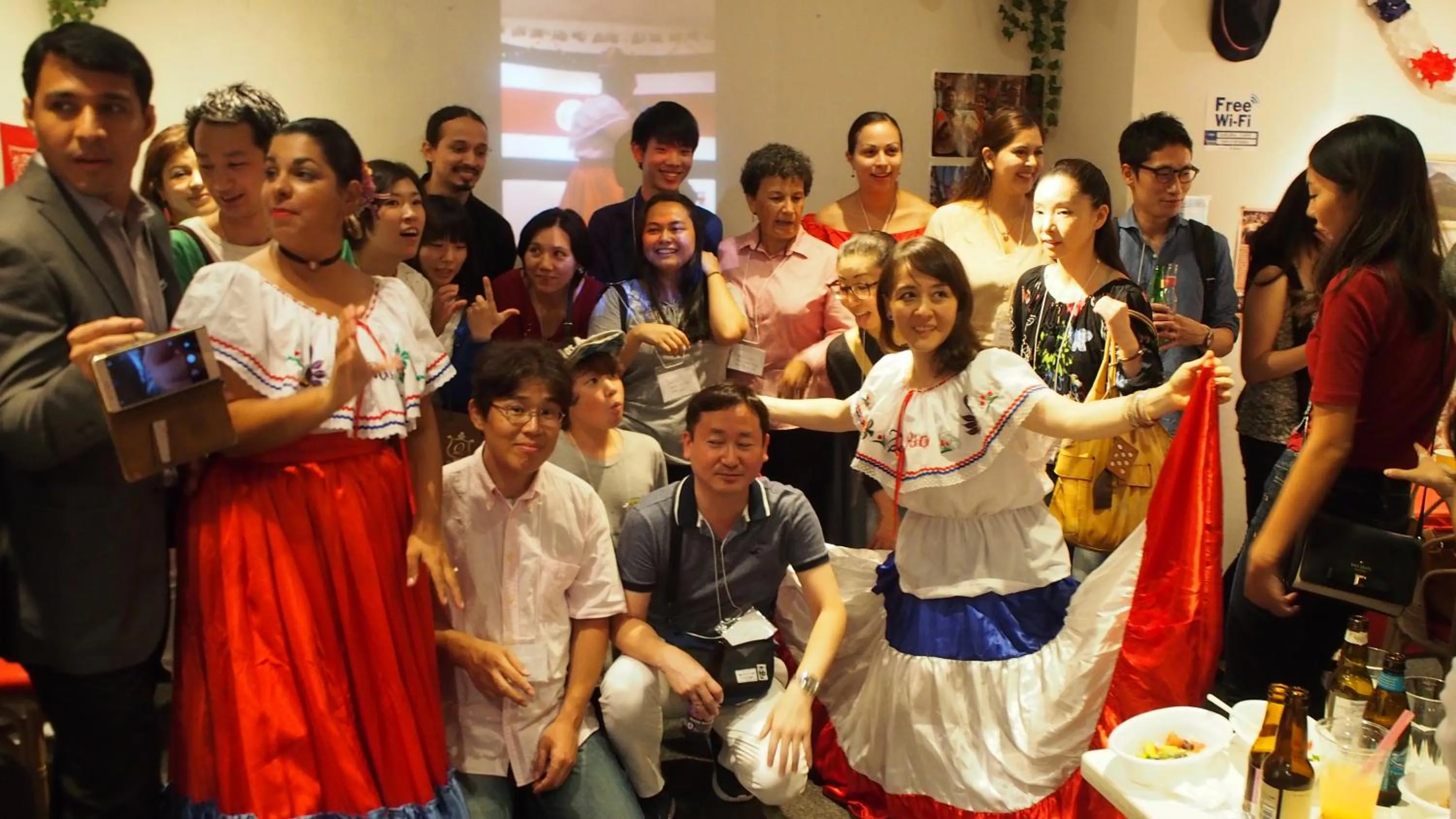 Evening entertainment in Sakura Hotel Jimbocho