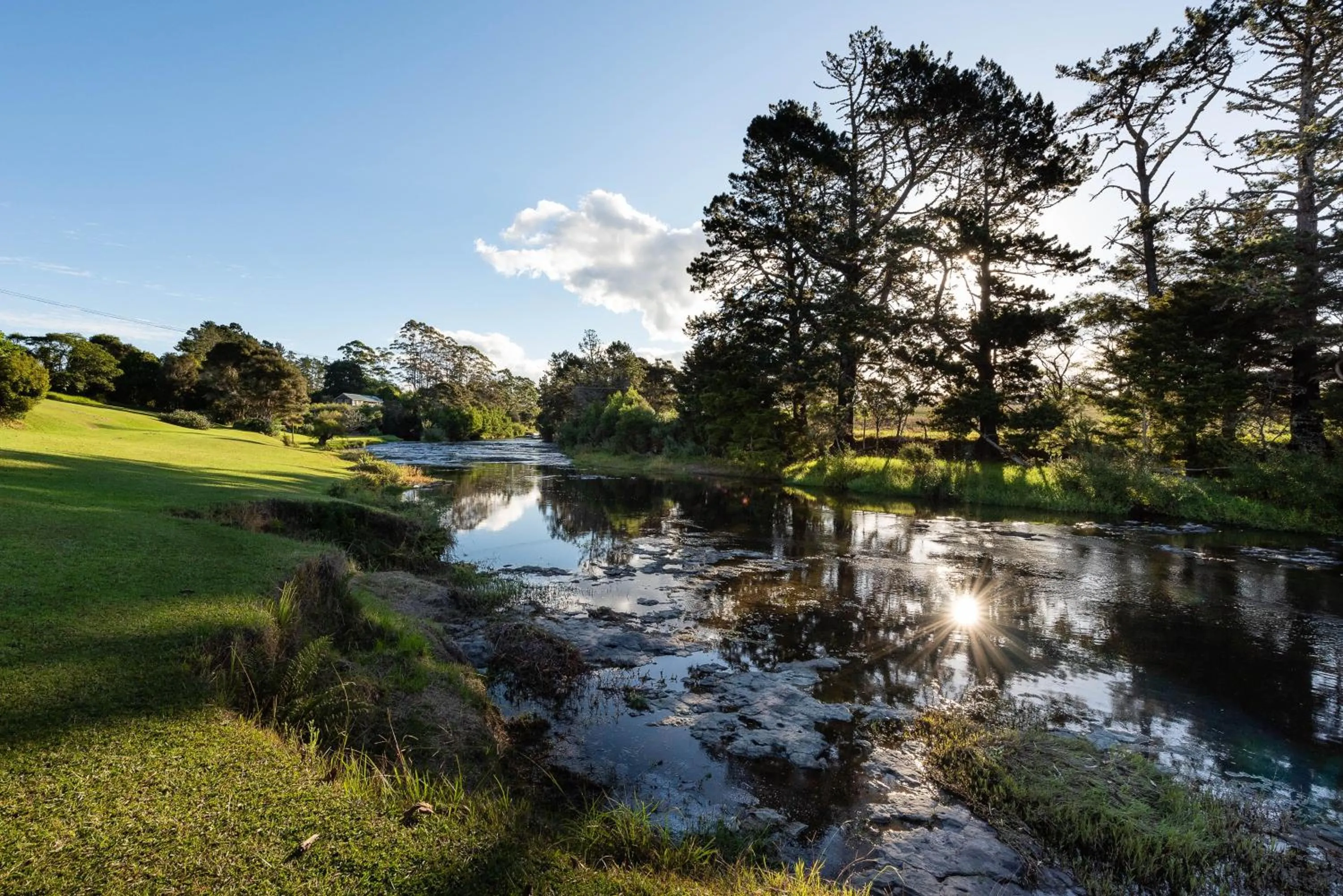 Natural landscape in Te Awa Lodge