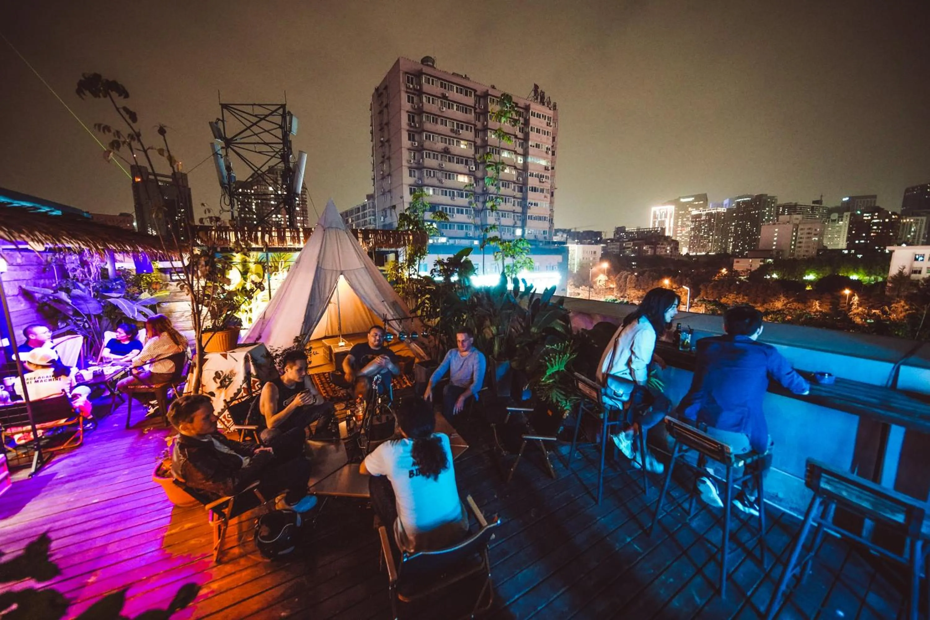 Lounge or bar in Chengdu Flipflop Hostel Poshpacker (Chunxi Road Metro Station)