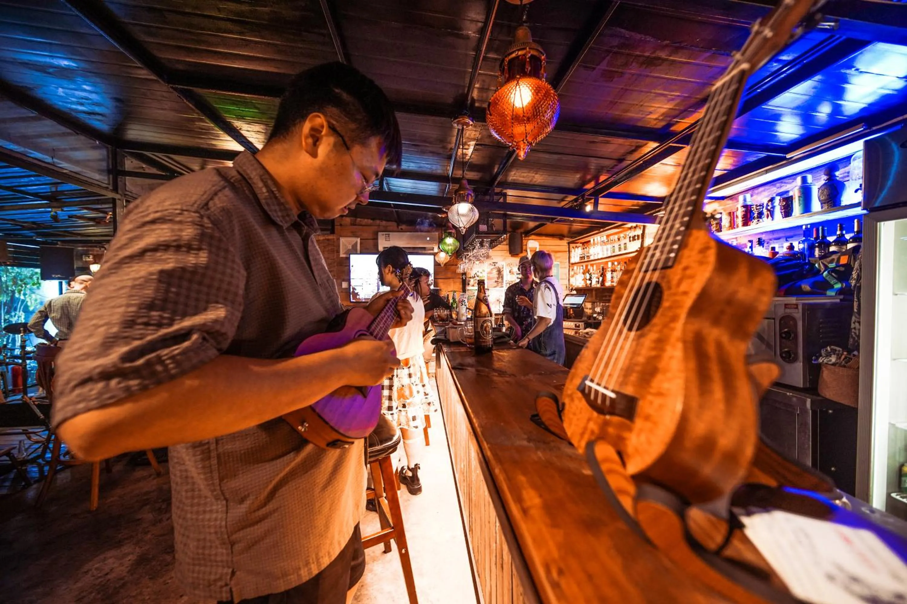 Lounge or bar in Chengdu Flipflop Hostel Poshpacker (Chunxi Road Metro Station)