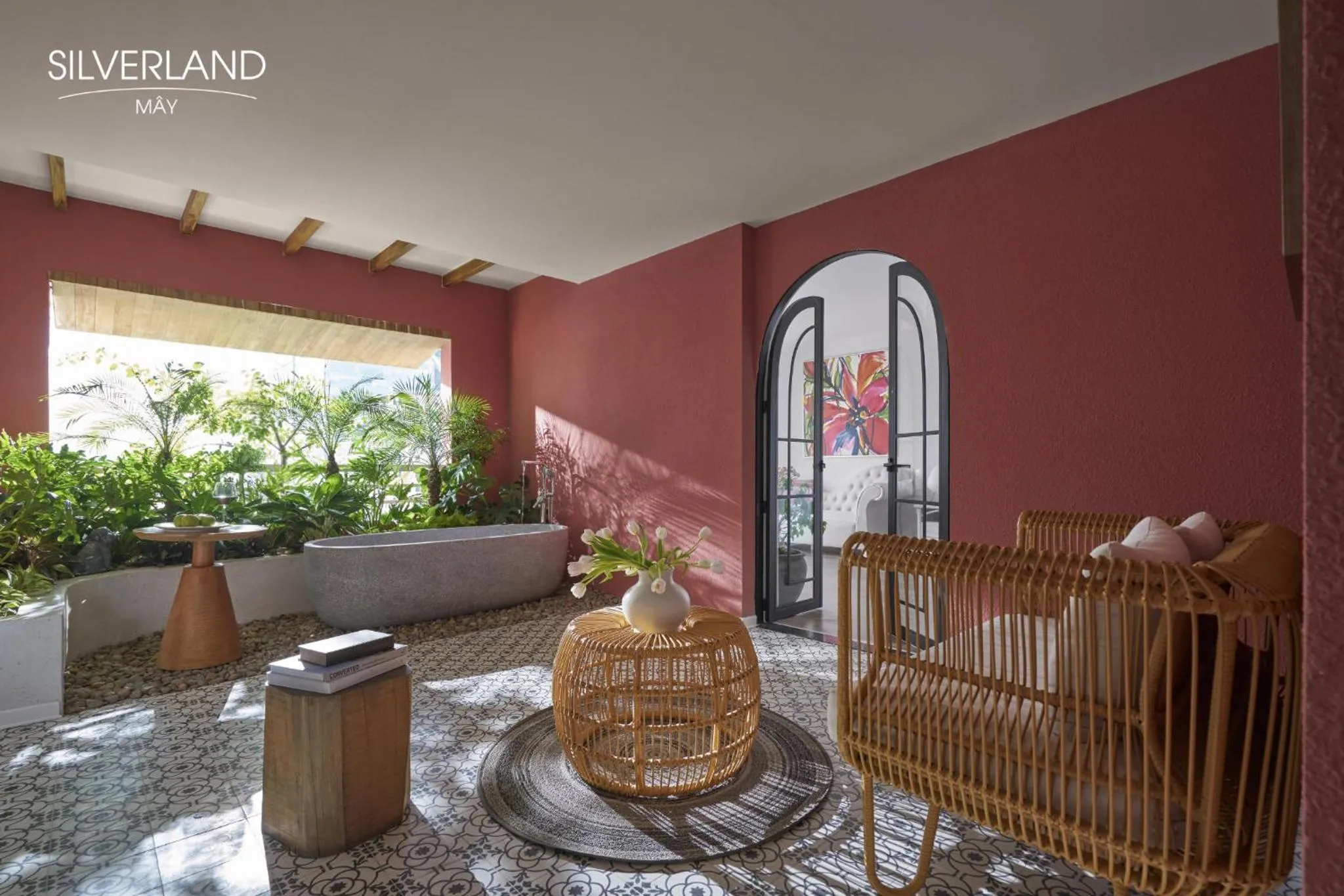 Seating area in Silverland Mây Hotel
