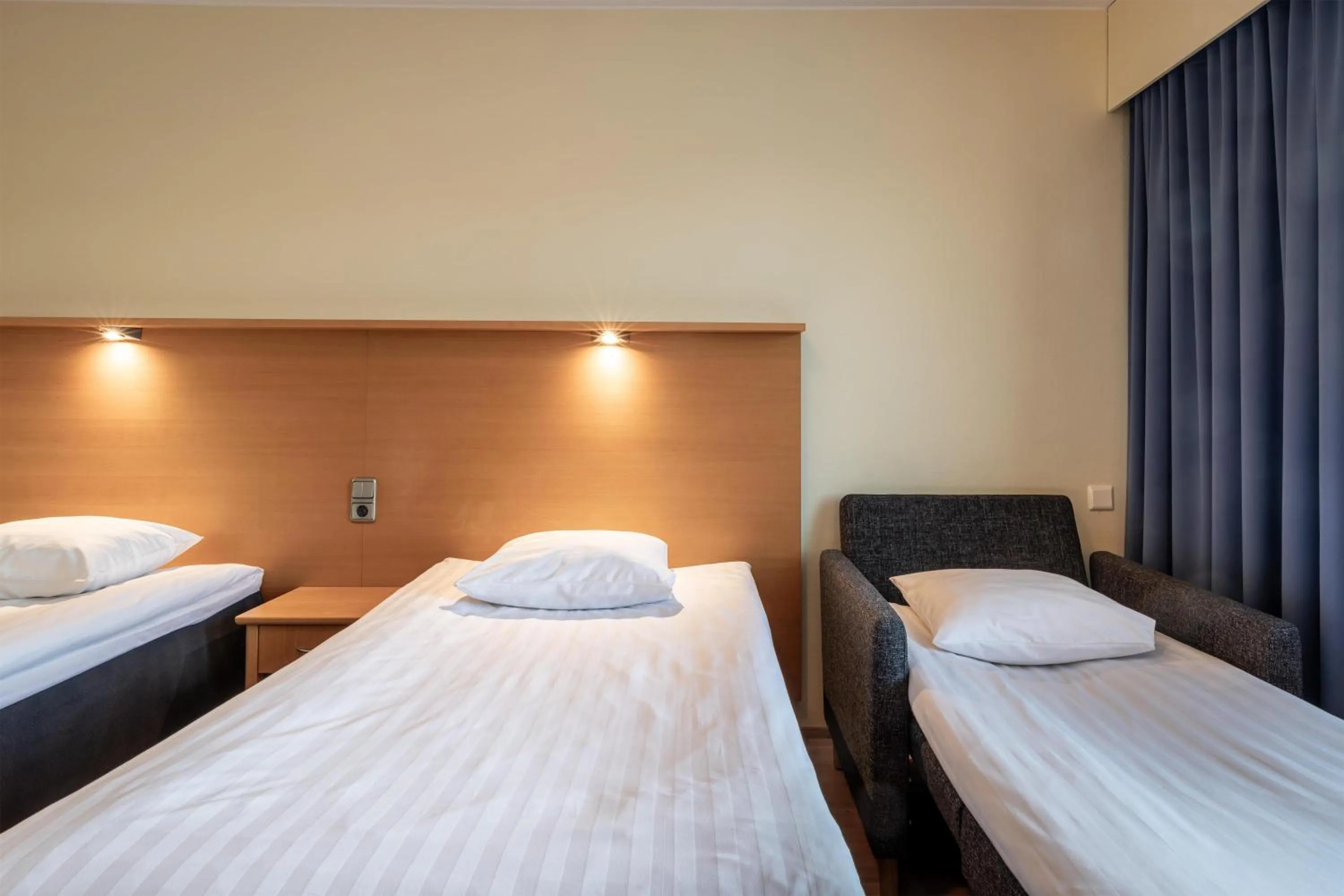 Bedroom, Bed in Scandic Kemi