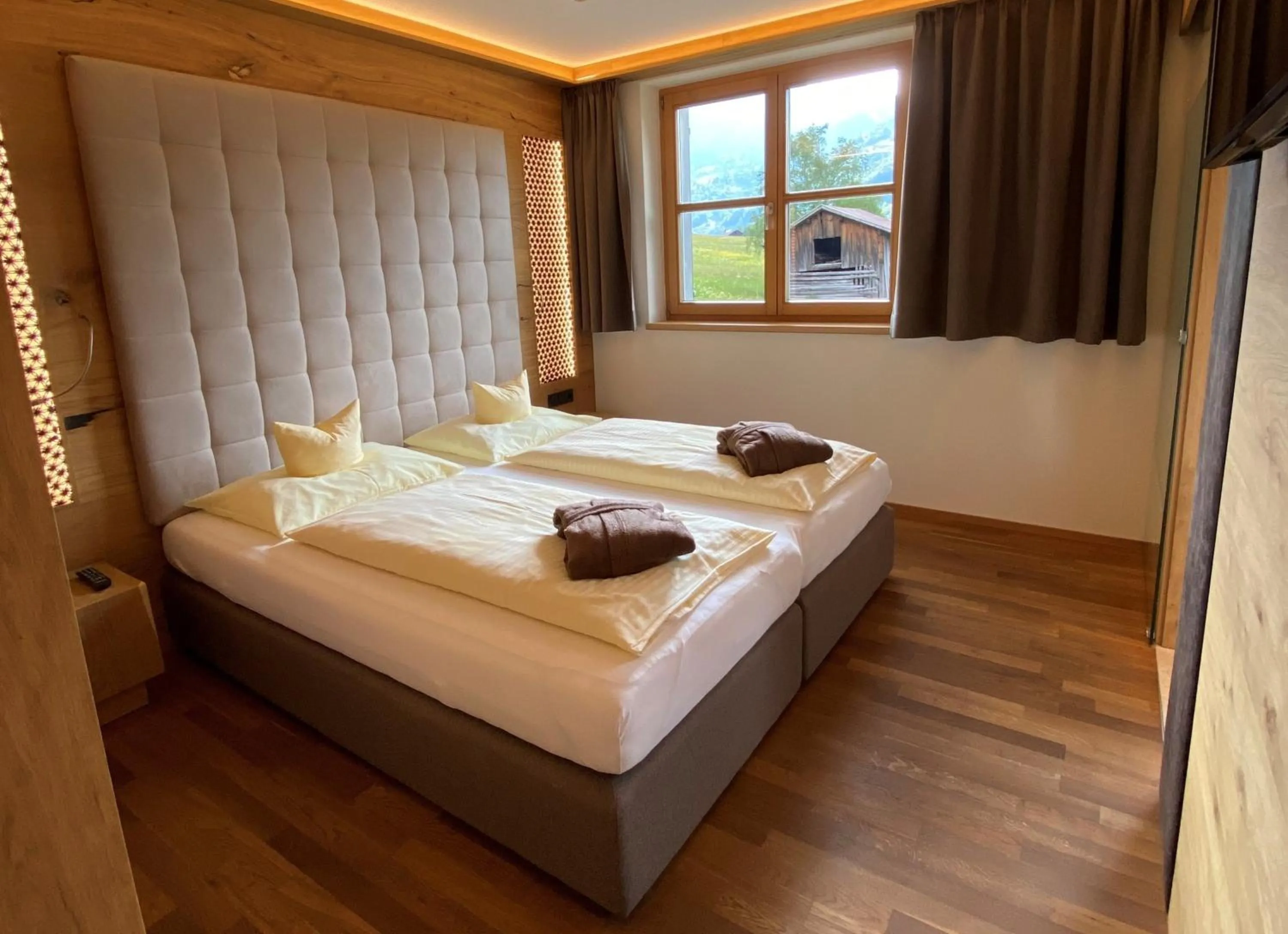 Bed in Alpen Hotel Post