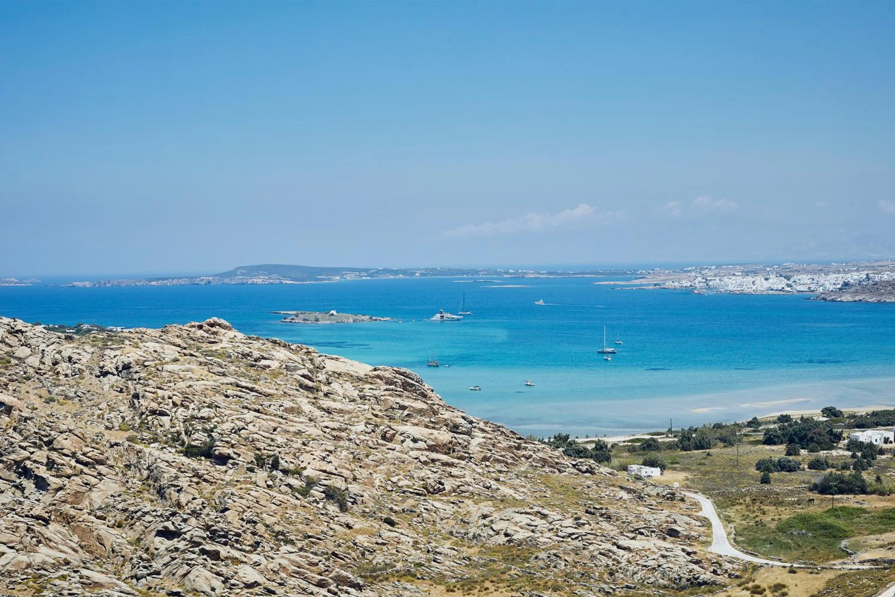 Natural landscape in Acron Villas Paros