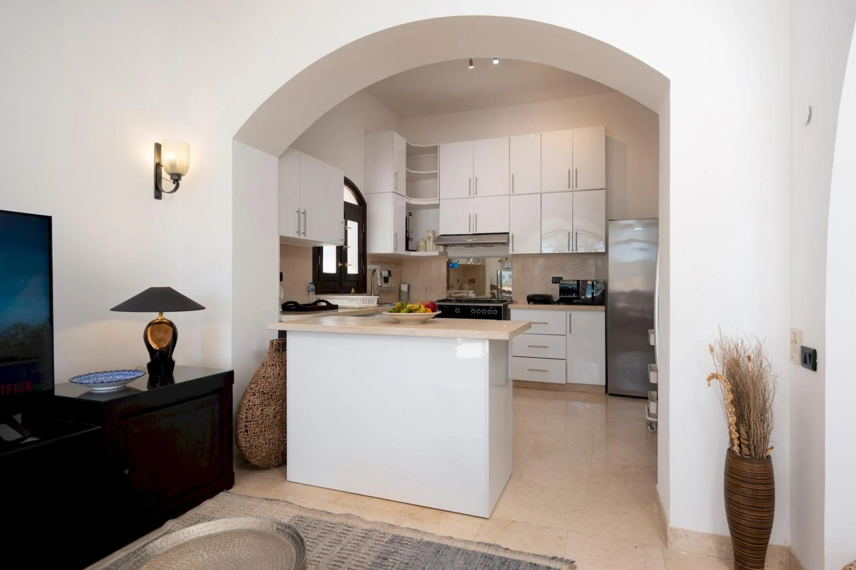 Kitchen or kitchenette in VESTA - El Gouna Residence