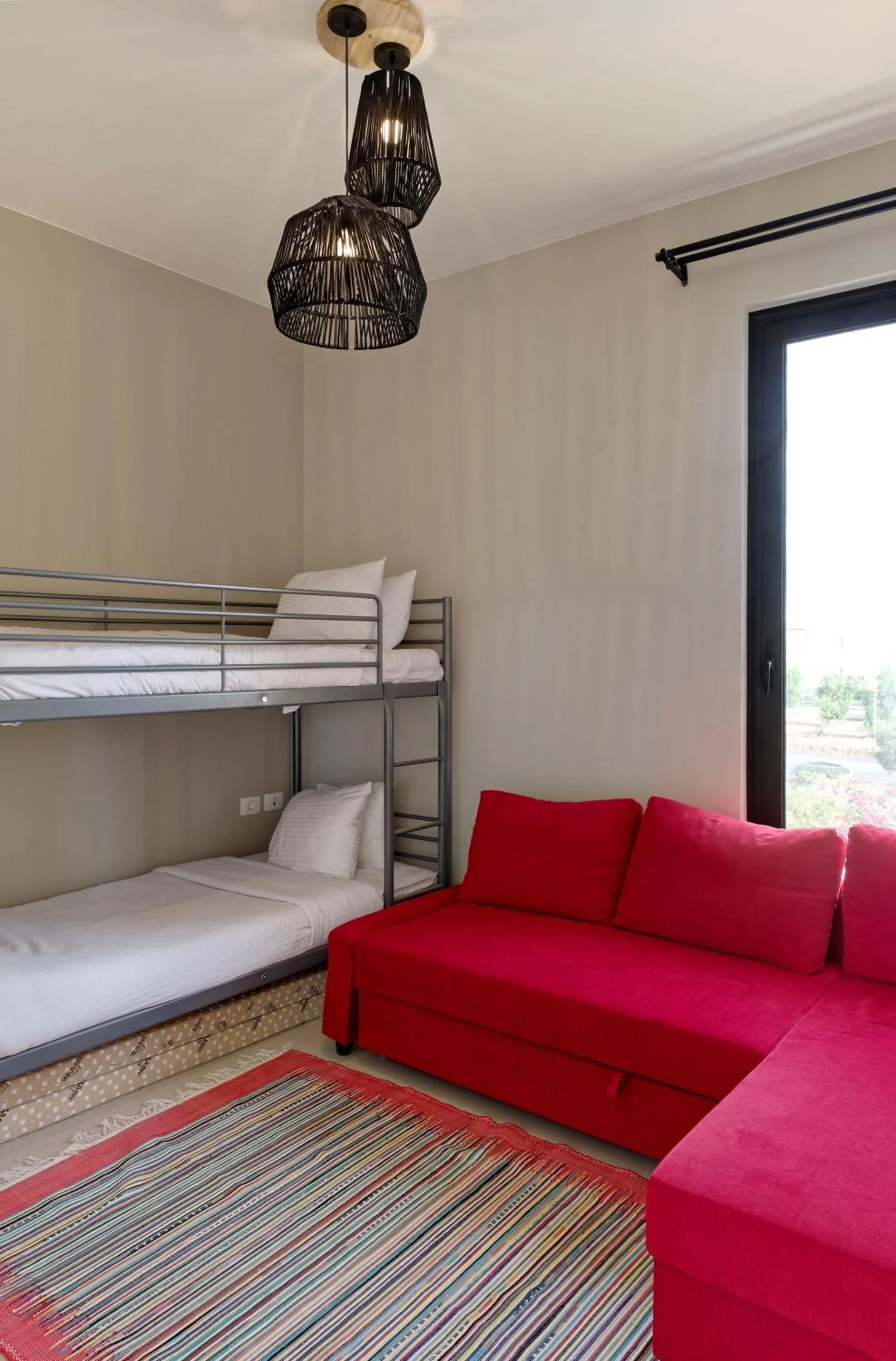 Seating area, Bed in VESTA - El Gouna Residence