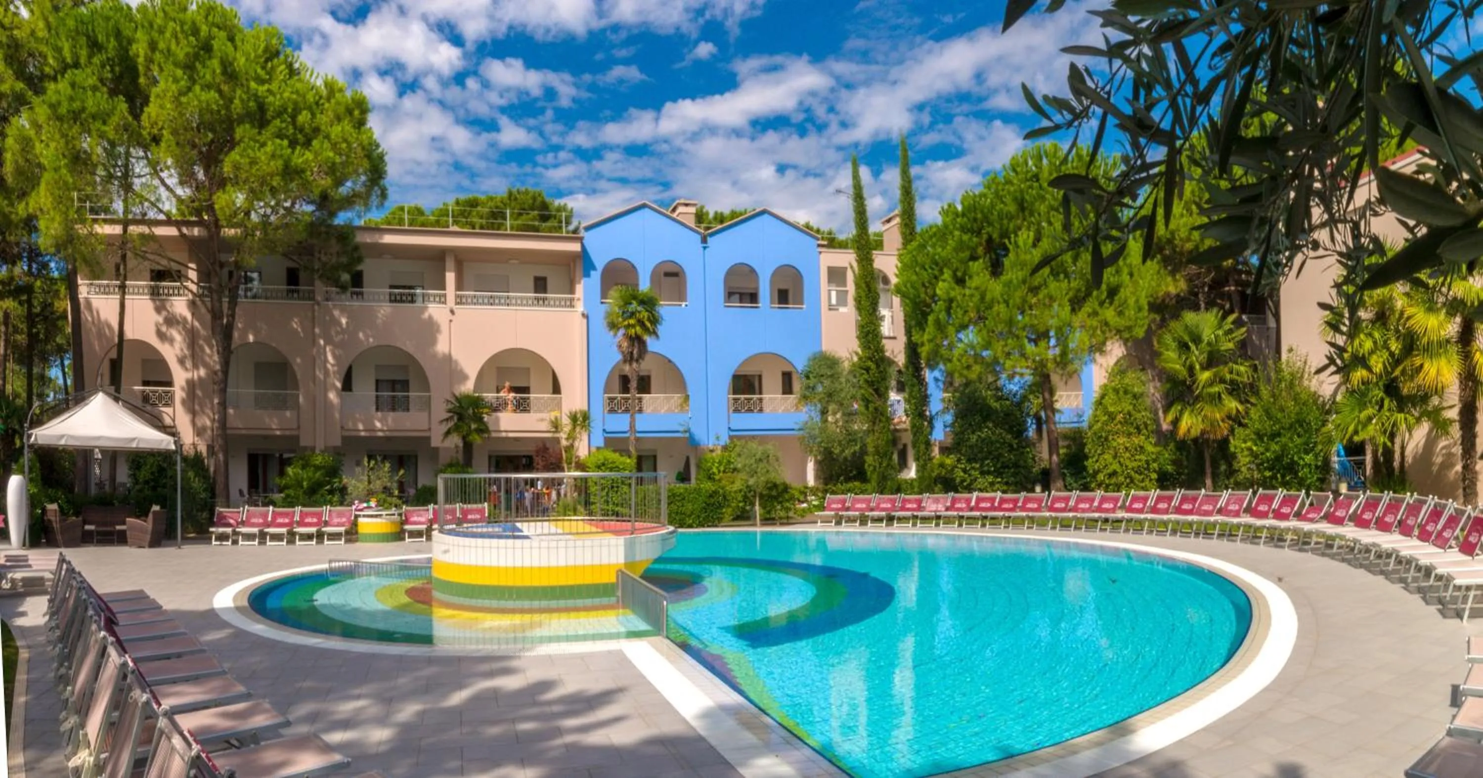 Pool view in Villaggio Mare Blu
