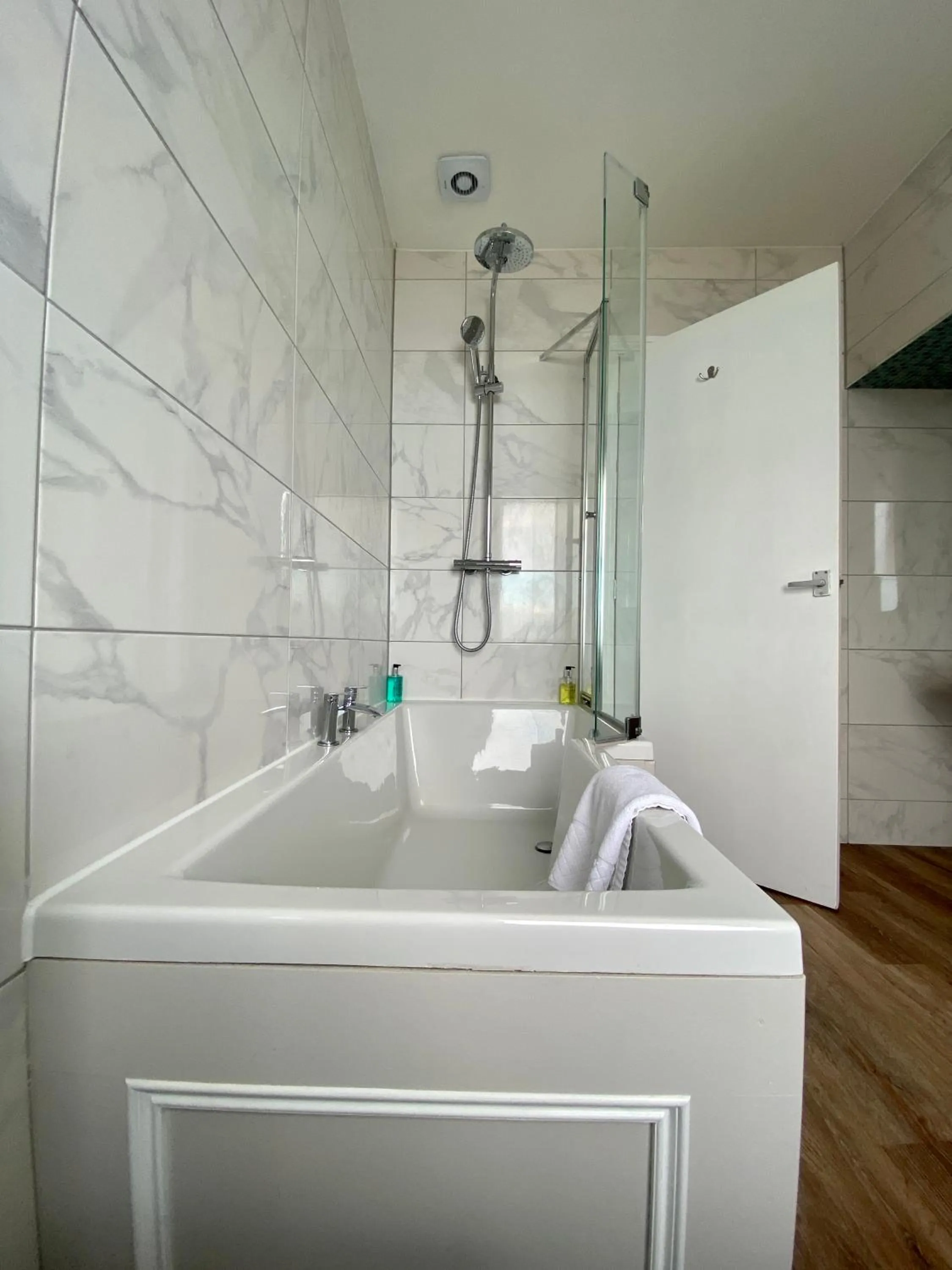 Shower in The Fairhaven Hotel