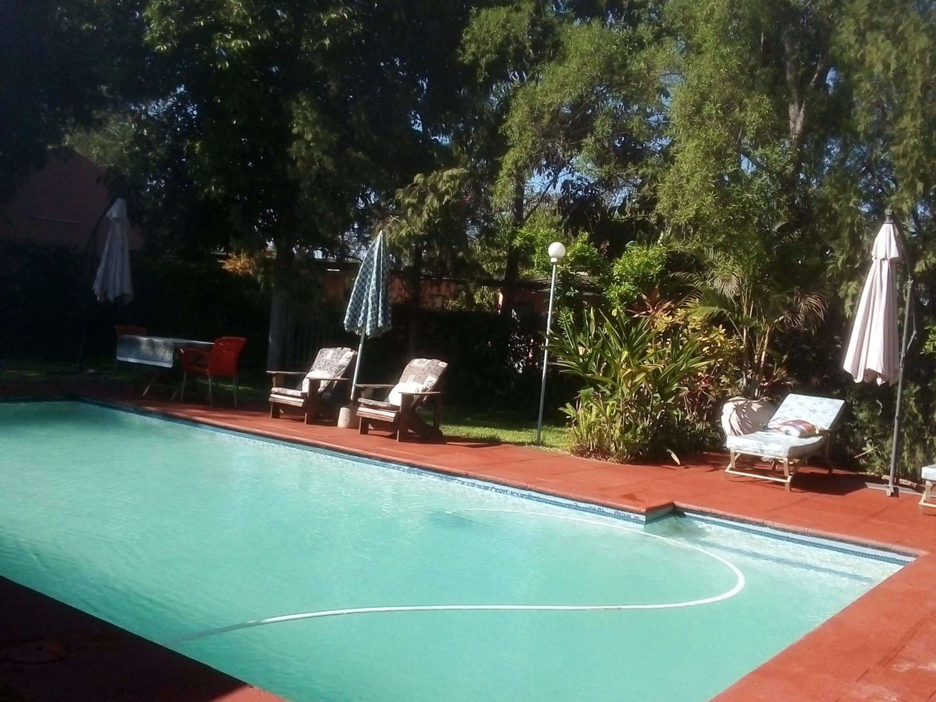 Pool view in Gloria's Bed and Breakfast