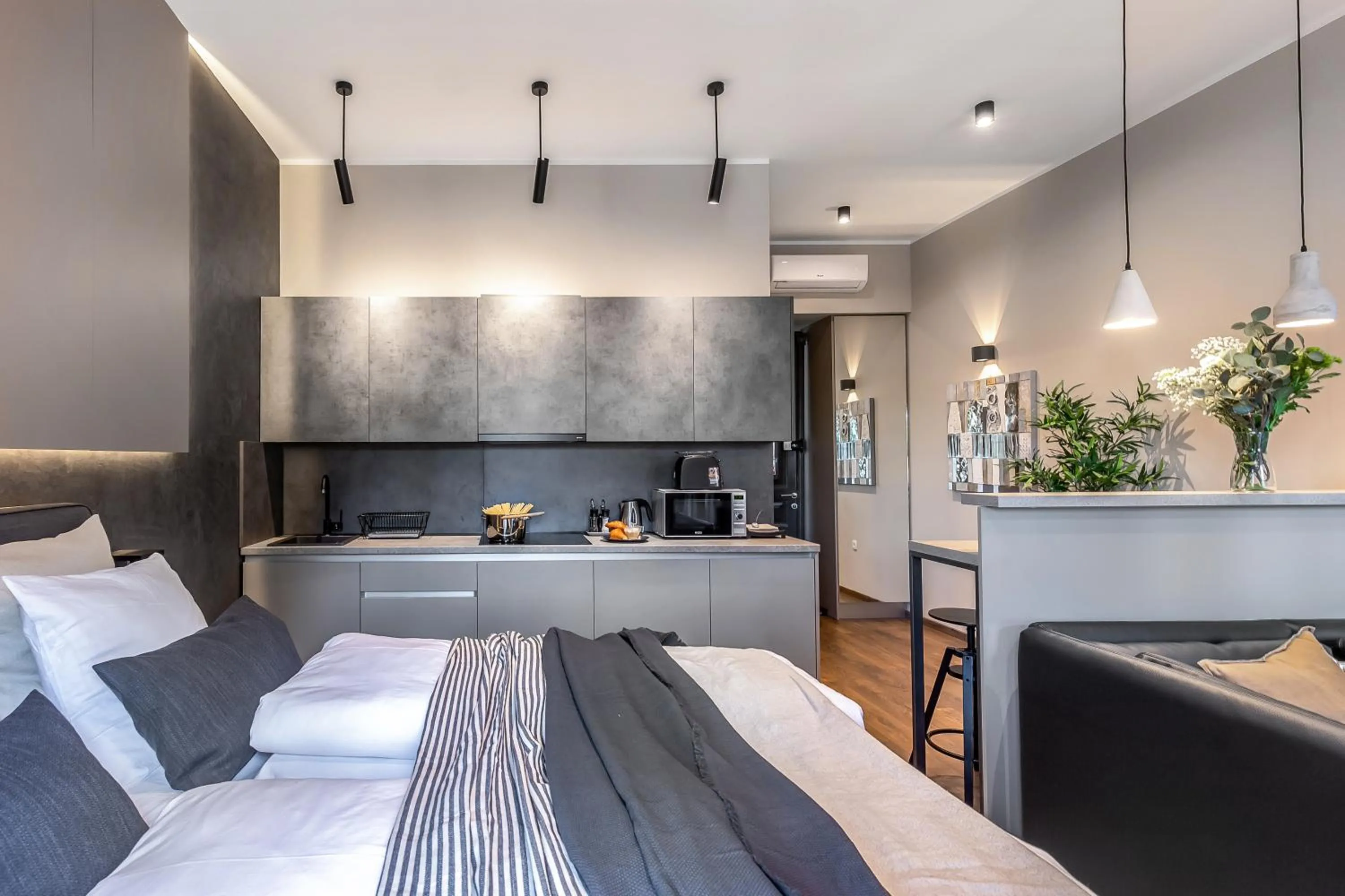 Living room, Bed in Deluxe Ploech