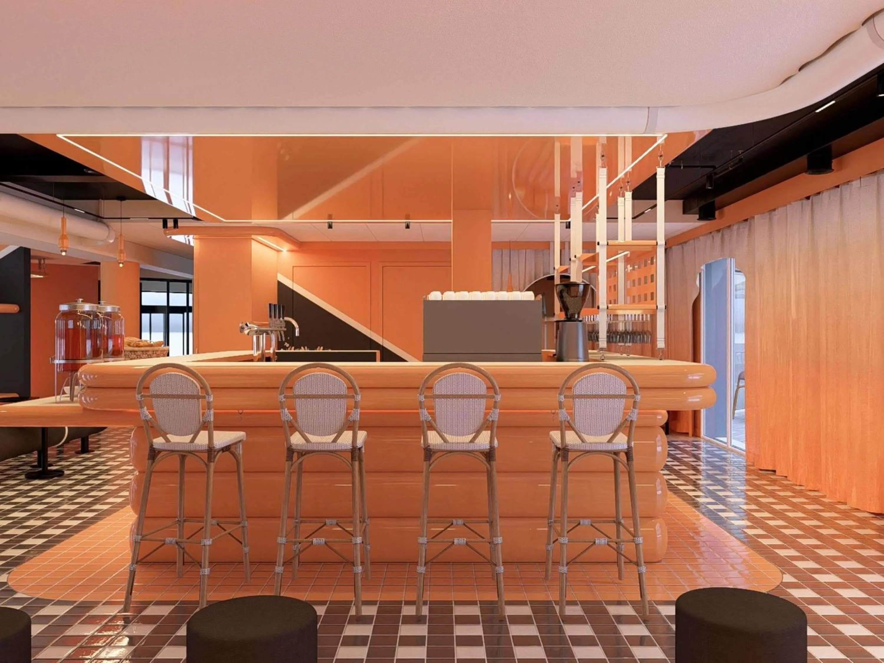 Lounge or bar in ibis Styles La Rochelle Centre les Minimes