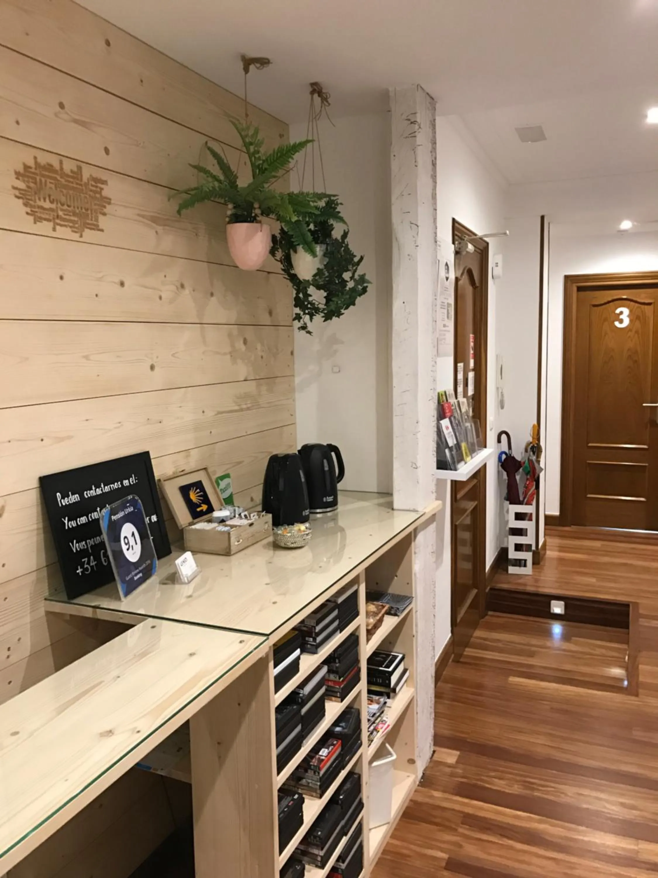 Decorative detail in Pensión Urkia