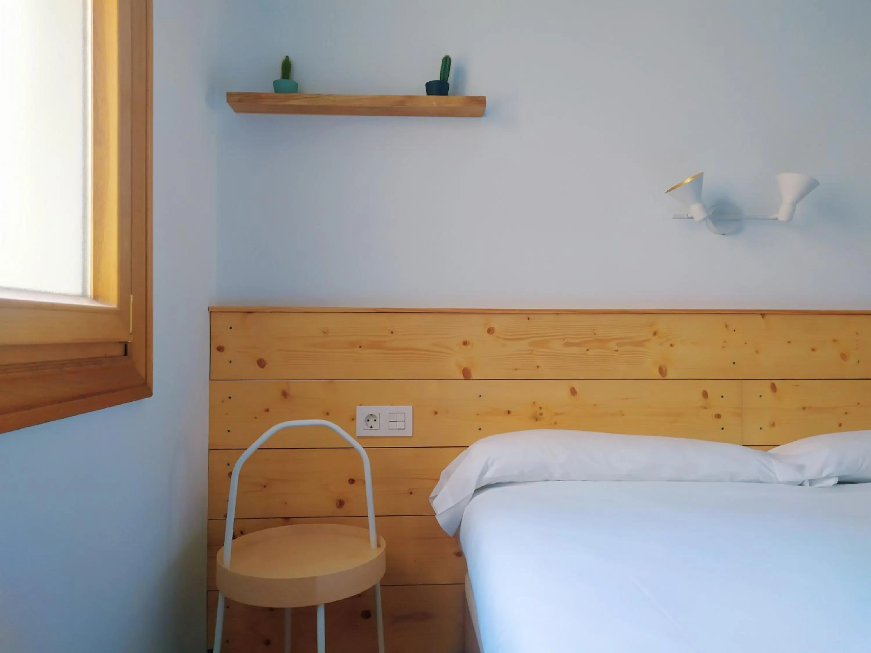 Bed in Pensión Urkia