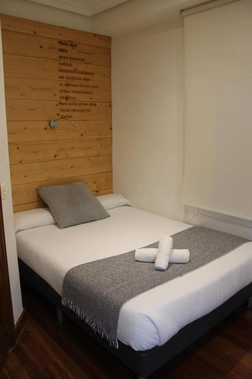 Bed in Pensión Urkia