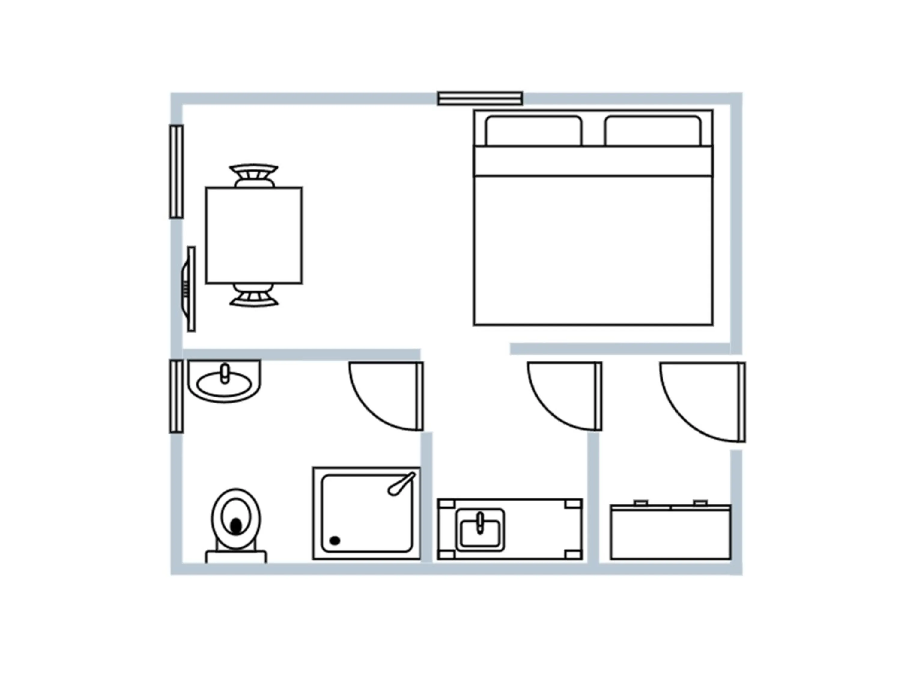Floor plan in Apartmány Bramborka