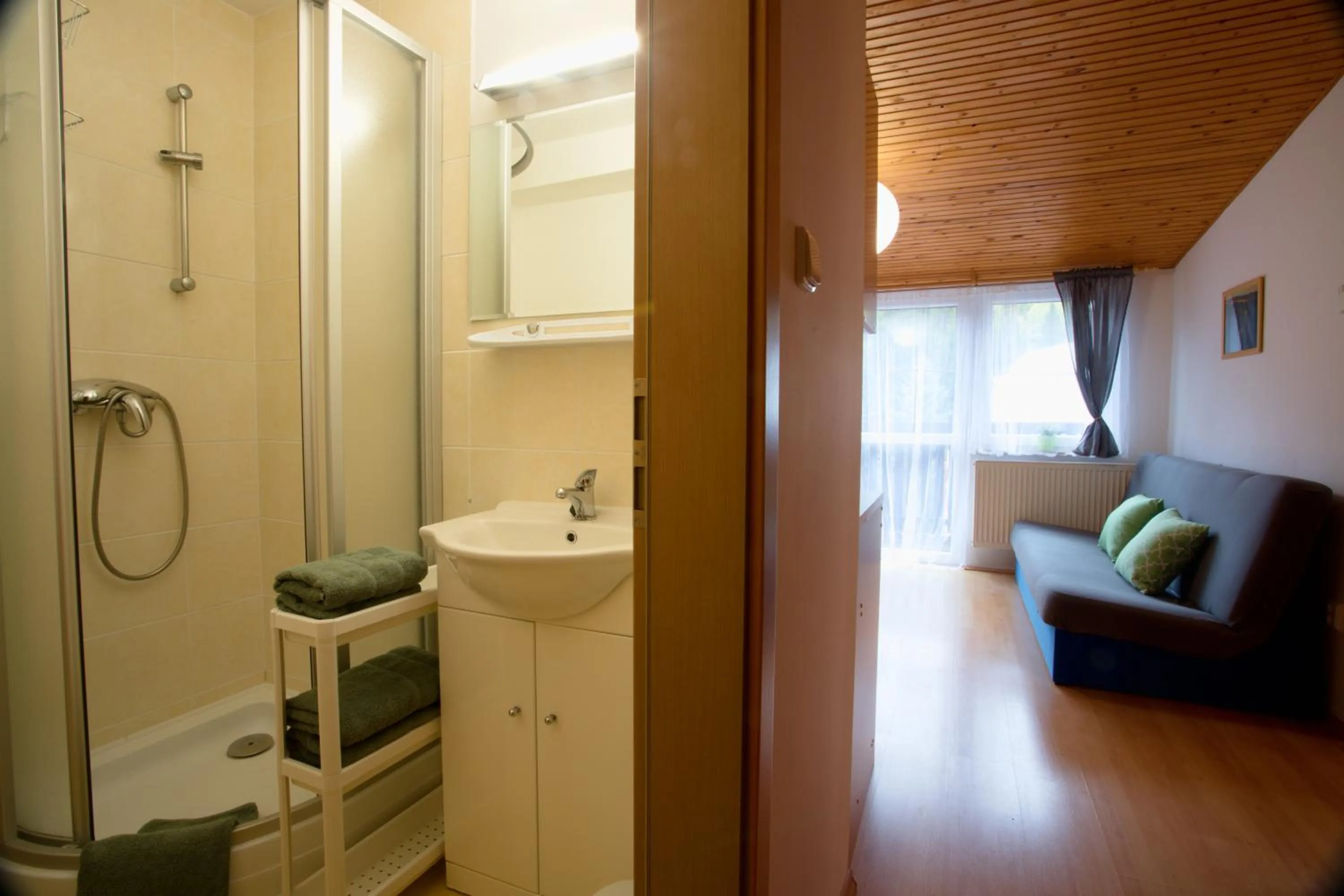 Bathroom in Apartmány Bramborka