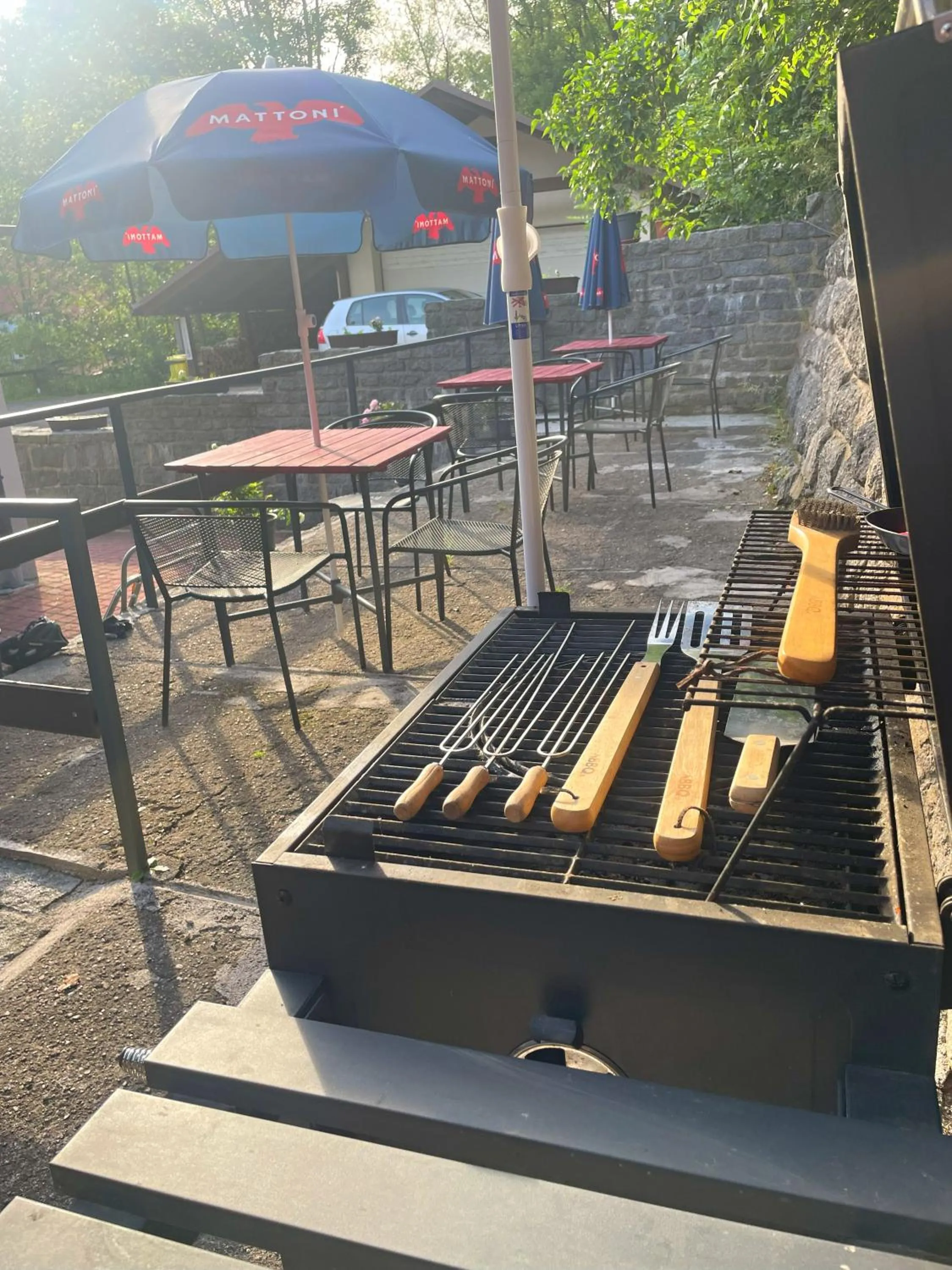 BBQ facilities in Apartmány Bramborka