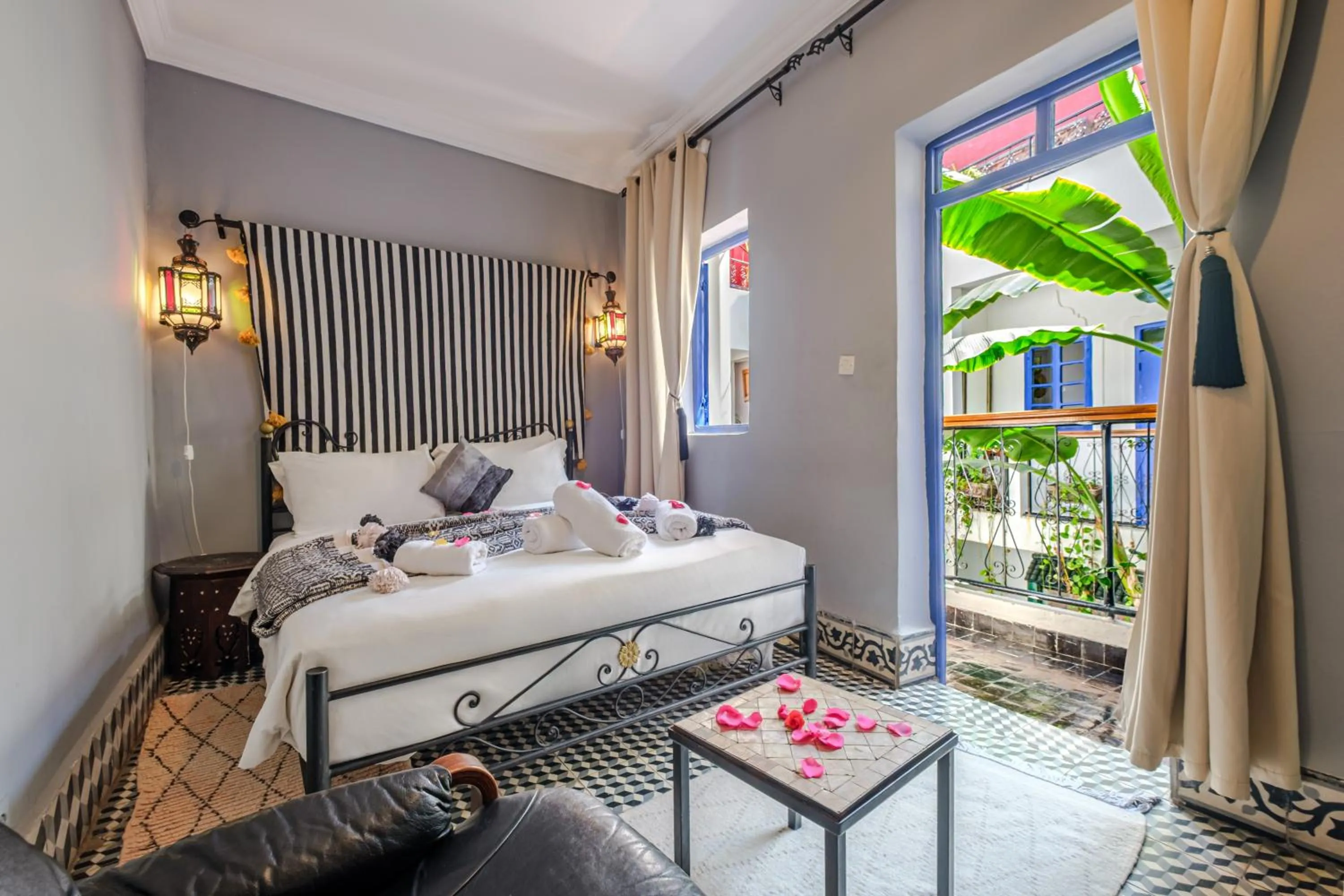 Bed in Riad Bobby Marrakech