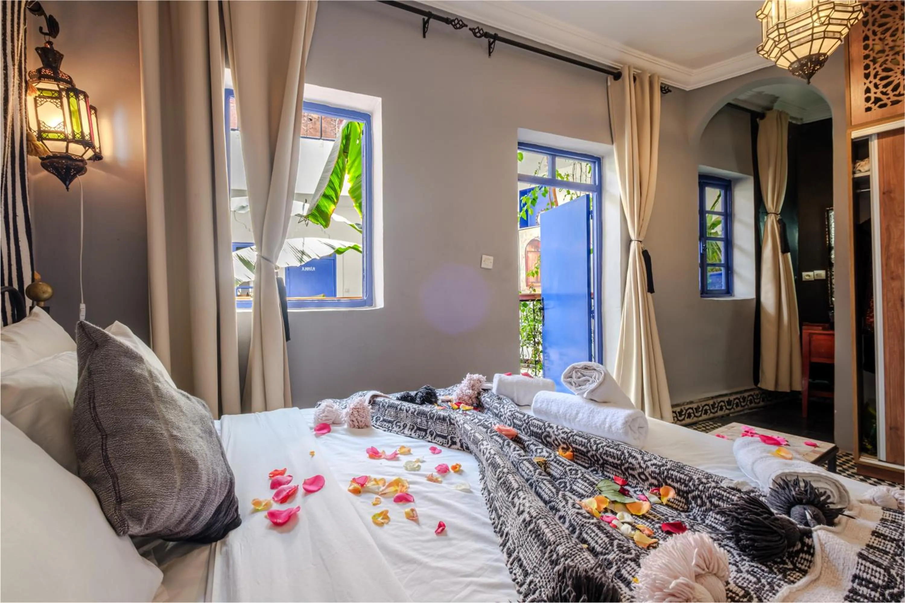 Bed in Riad Bobby Marrakech