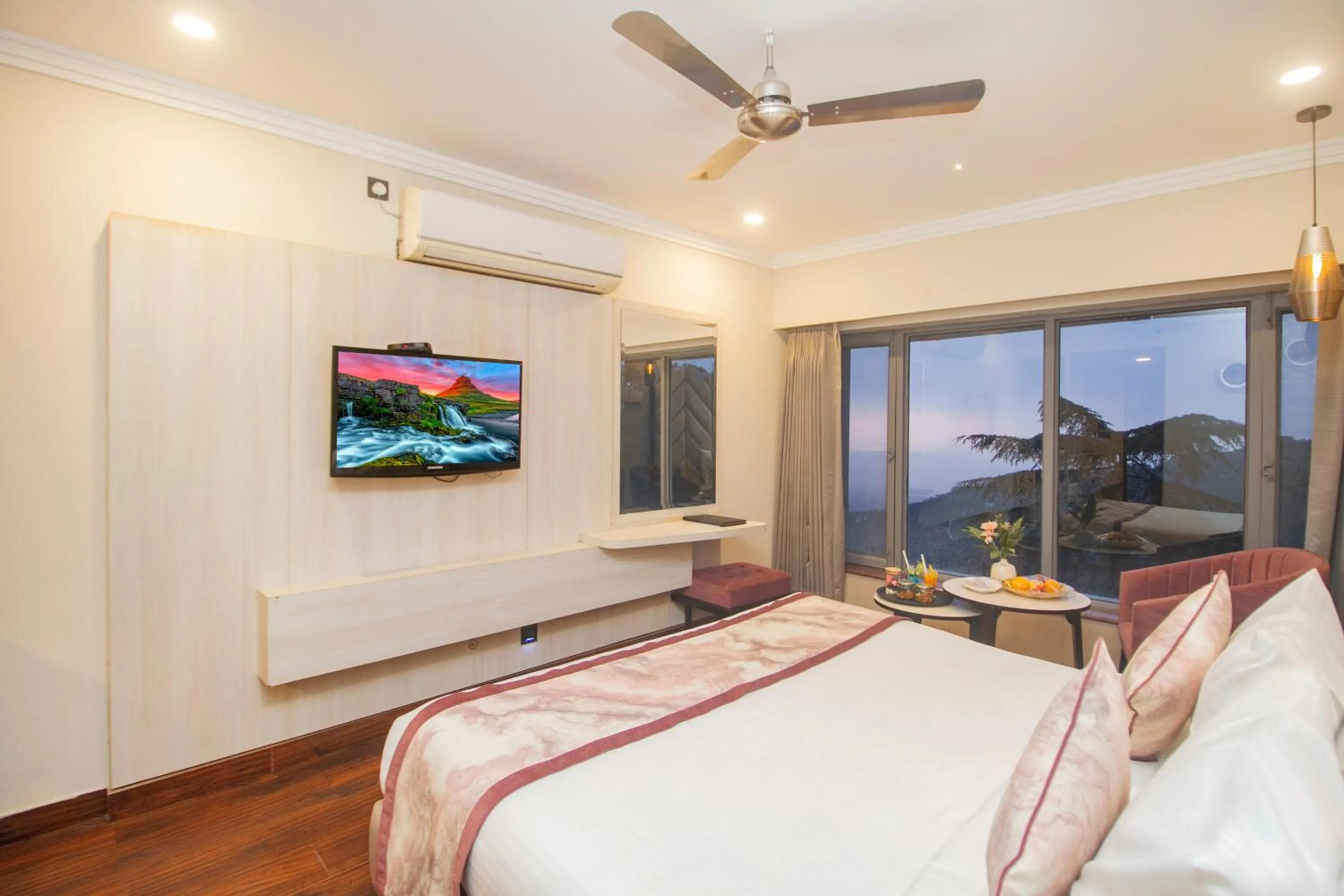 View (from property/room), Bed in Amritara Surya - A Luxury Spa Retreat