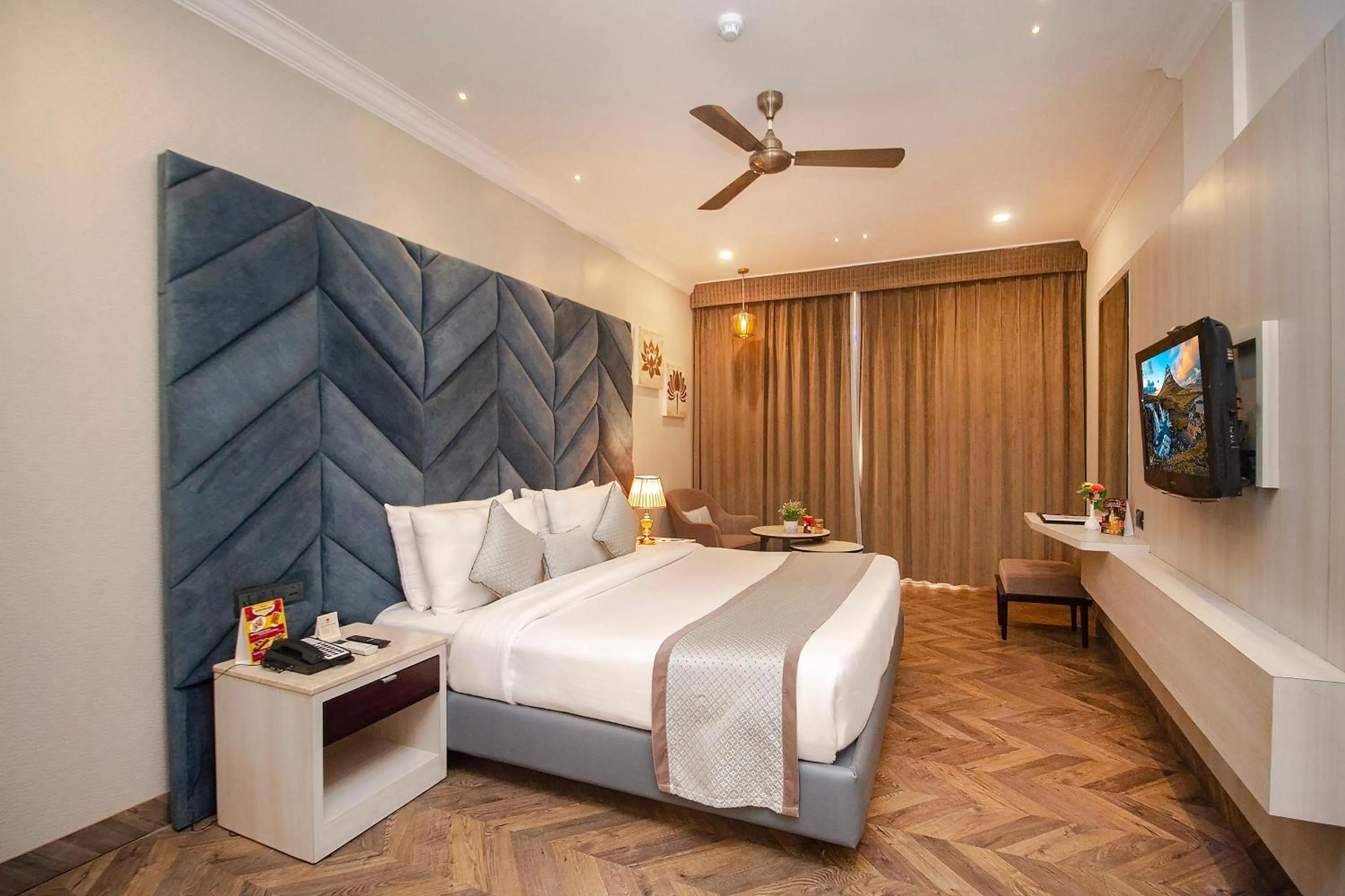 Bed in Amritara Surya - A Luxury Spa Retreat