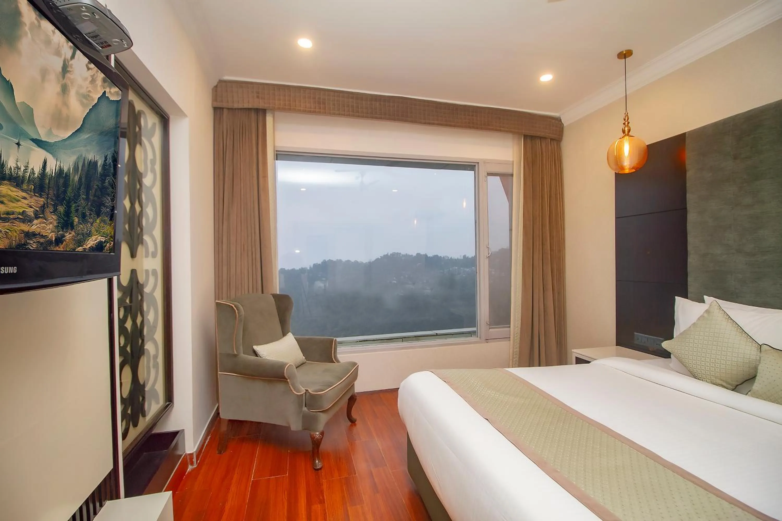 View (from property/room), Bed in Amritara Surya - A Luxury Spa Retreat