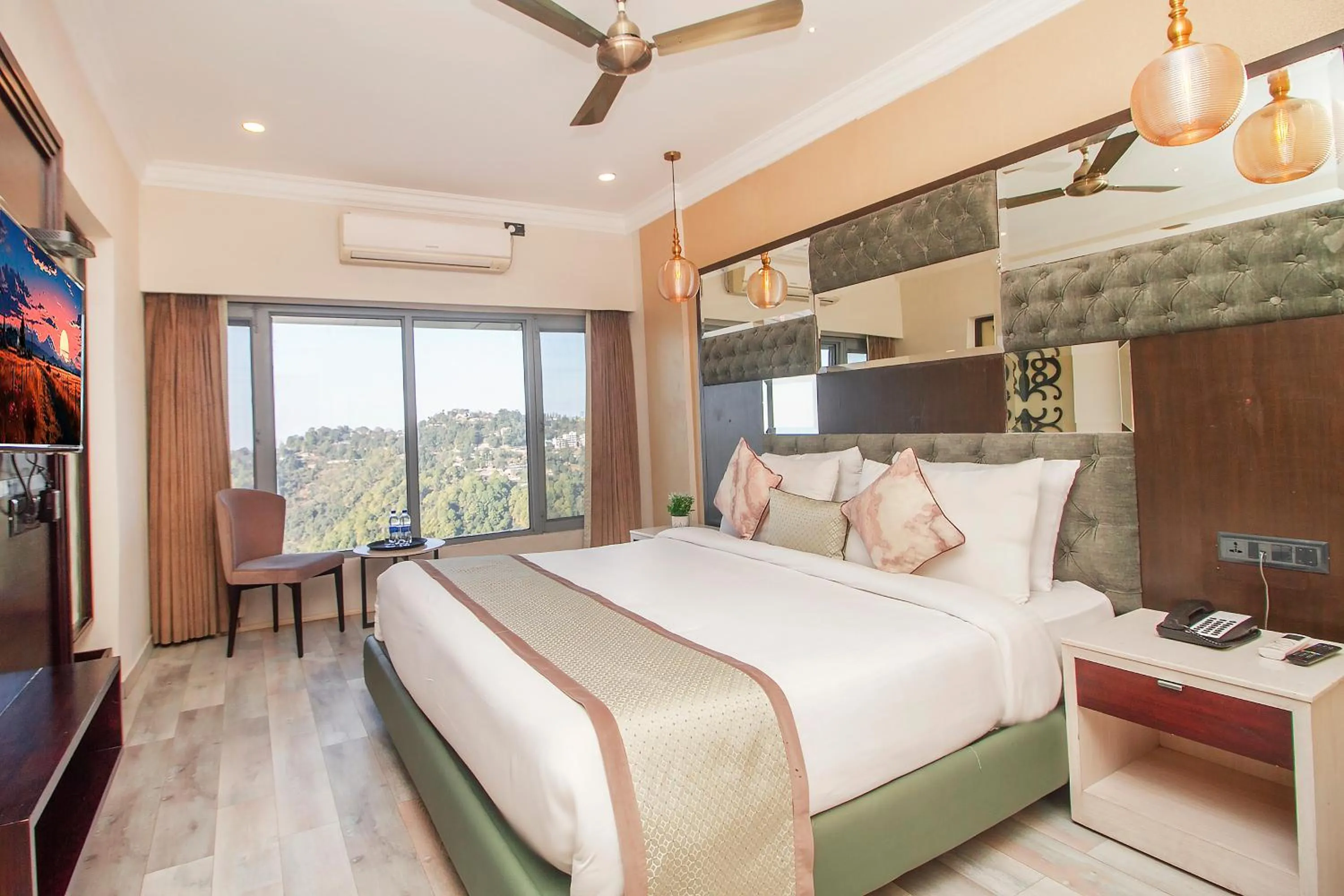 View (from property/room), Bed in Amritara Surya - A Luxury Spa Retreat