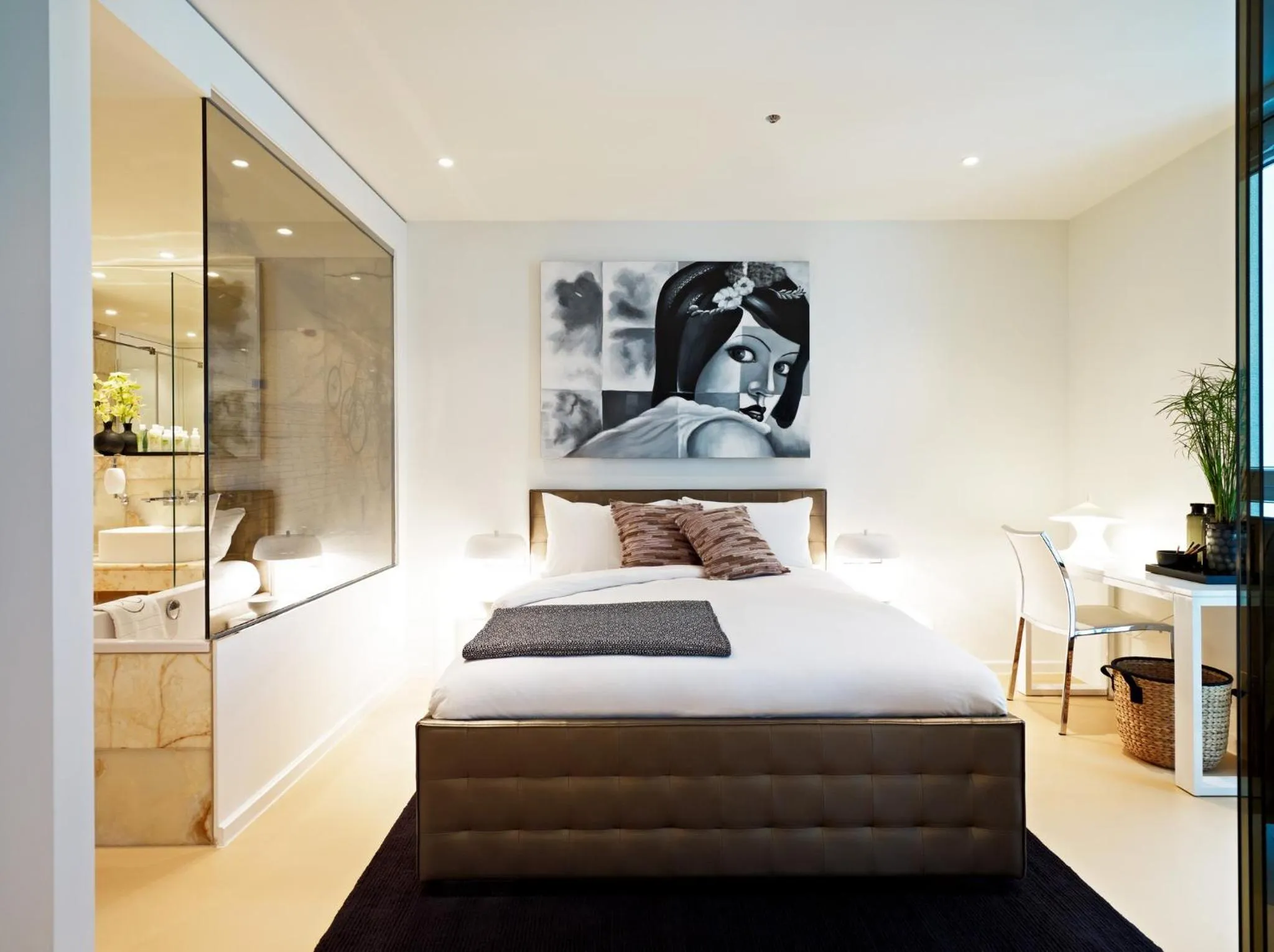 Bed in VISIONAPARTMENTS Berlin - contactless check-in