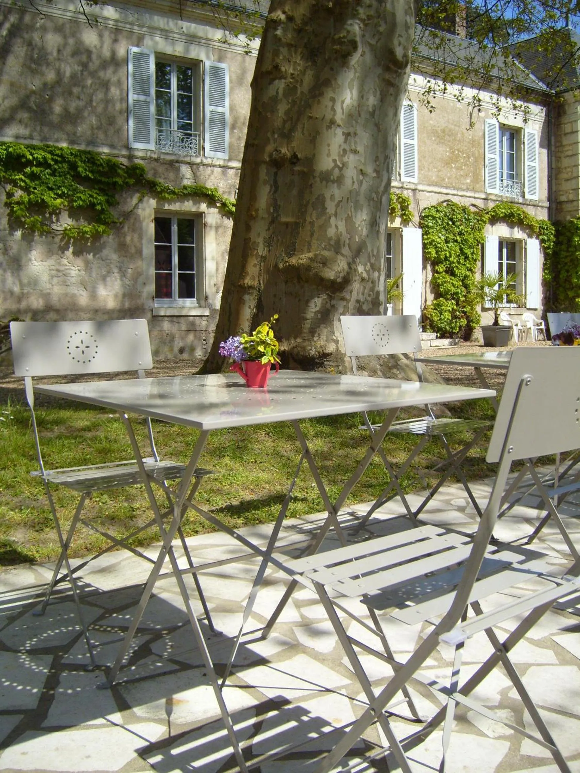 Patio in Hostellerie le Clos du Cher