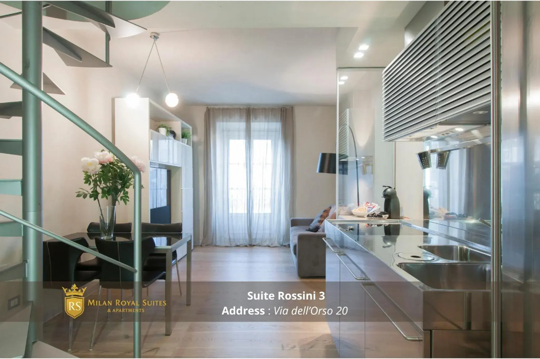 One-Bedroom Apartment Split Level - Via dell'Orso 20 in Milan Royal Suites - Centro One-Bedroom Apartment Split Level - Via dell'Orso 20 in Milan Royal Suites - Centro