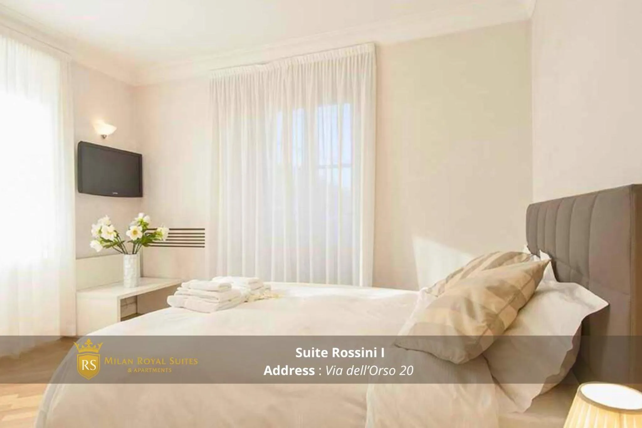 Bedroom, Bed in Milan Royal Suites - Centro