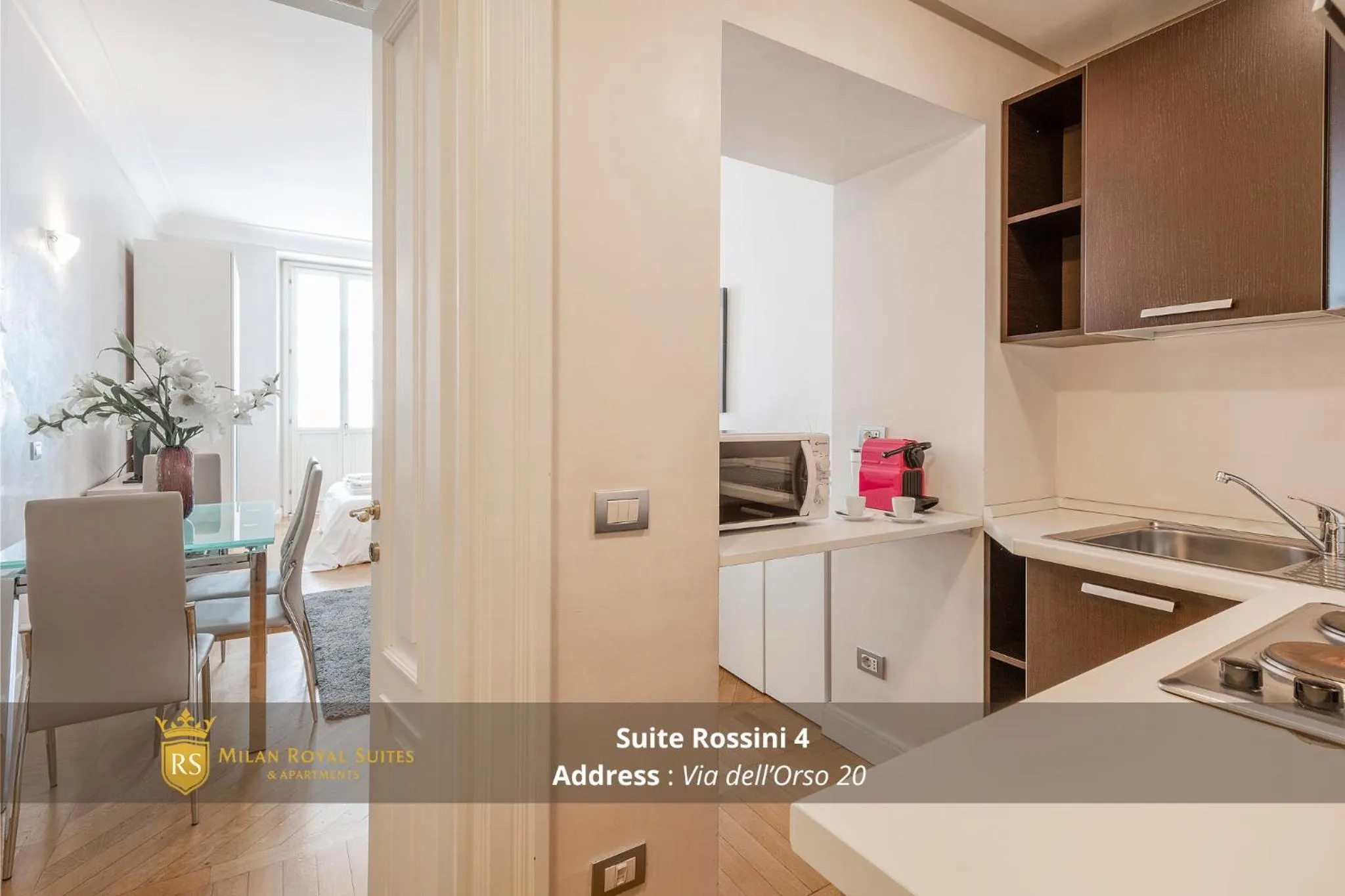 Kitchen or kitchenette in Milan Royal Suites - Centro