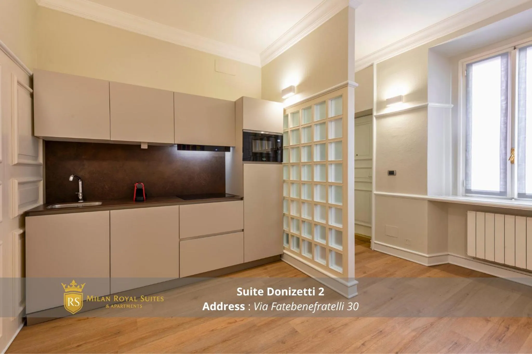 Kitchen or kitchenette in Milan Royal Suites - Centro