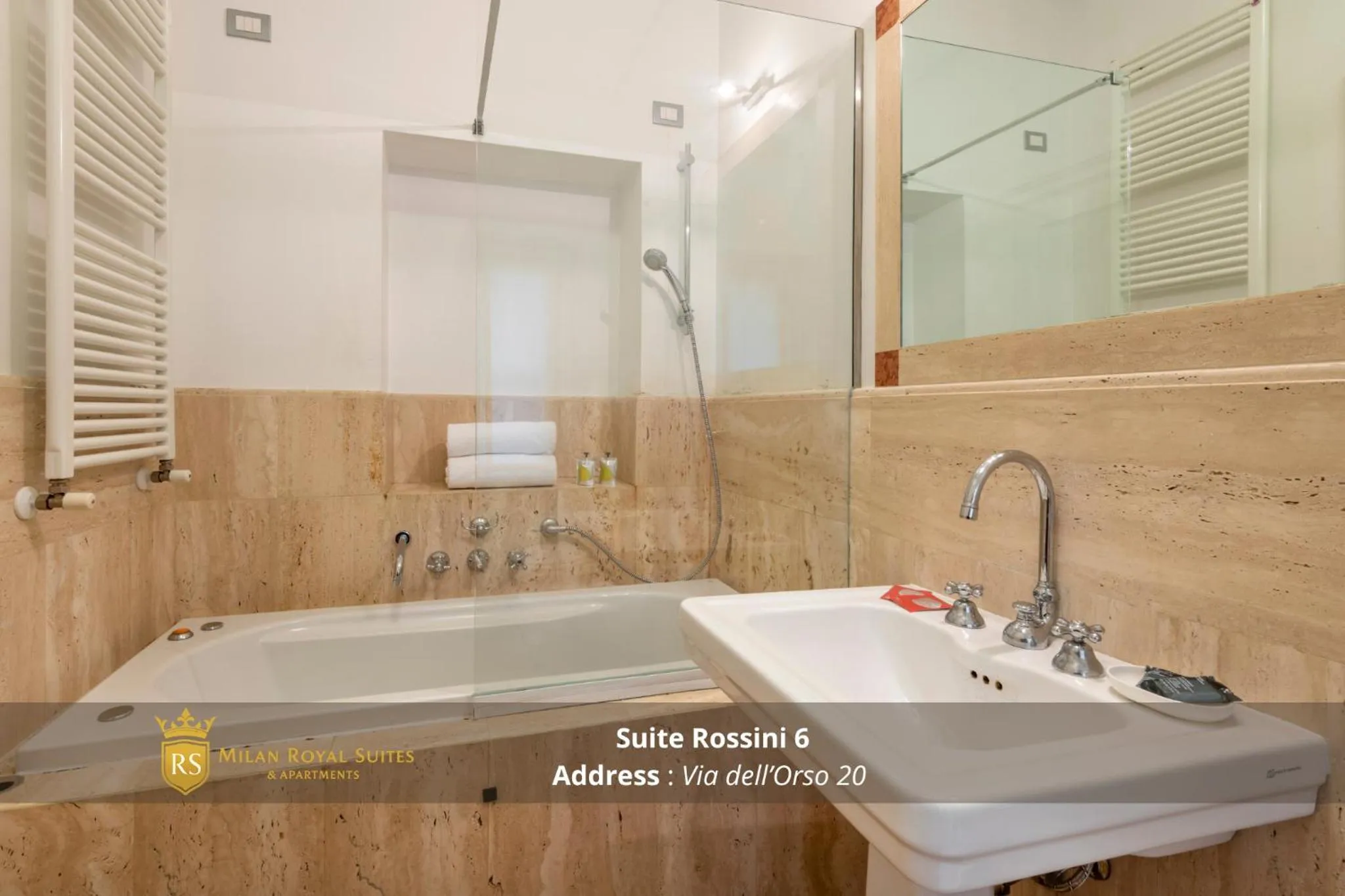 Bathroom in Milan Royal Suites - Centro