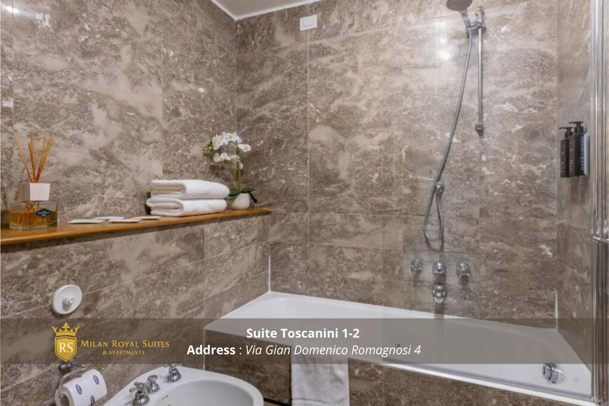 Bathroom in Milan Royal Suites - Centro