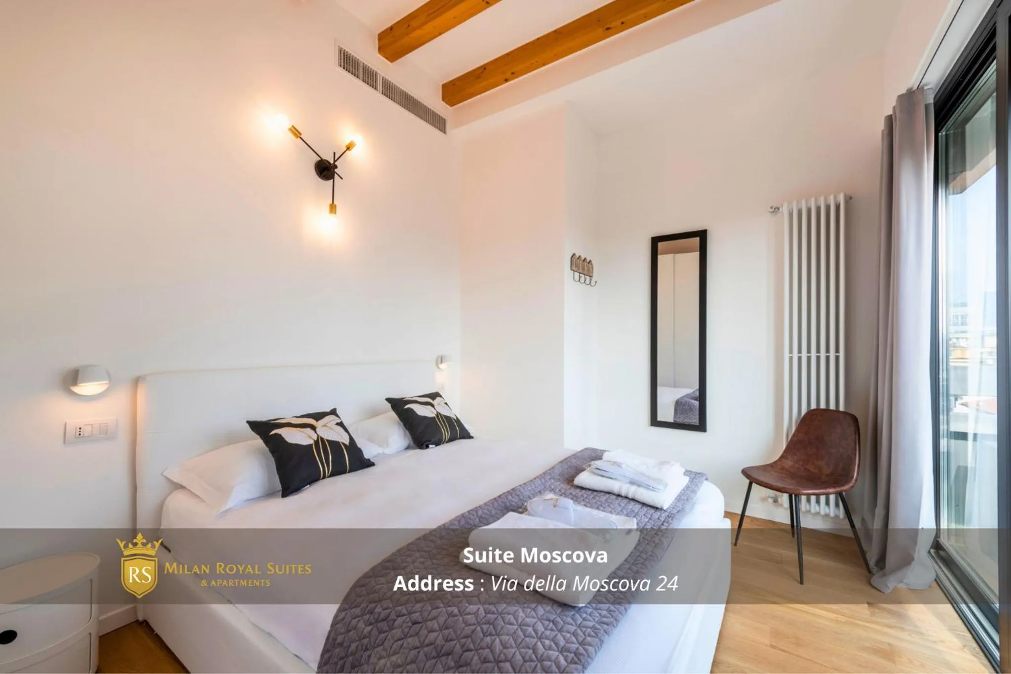 Bedroom, Bed in Milan Royal Suites - Centro