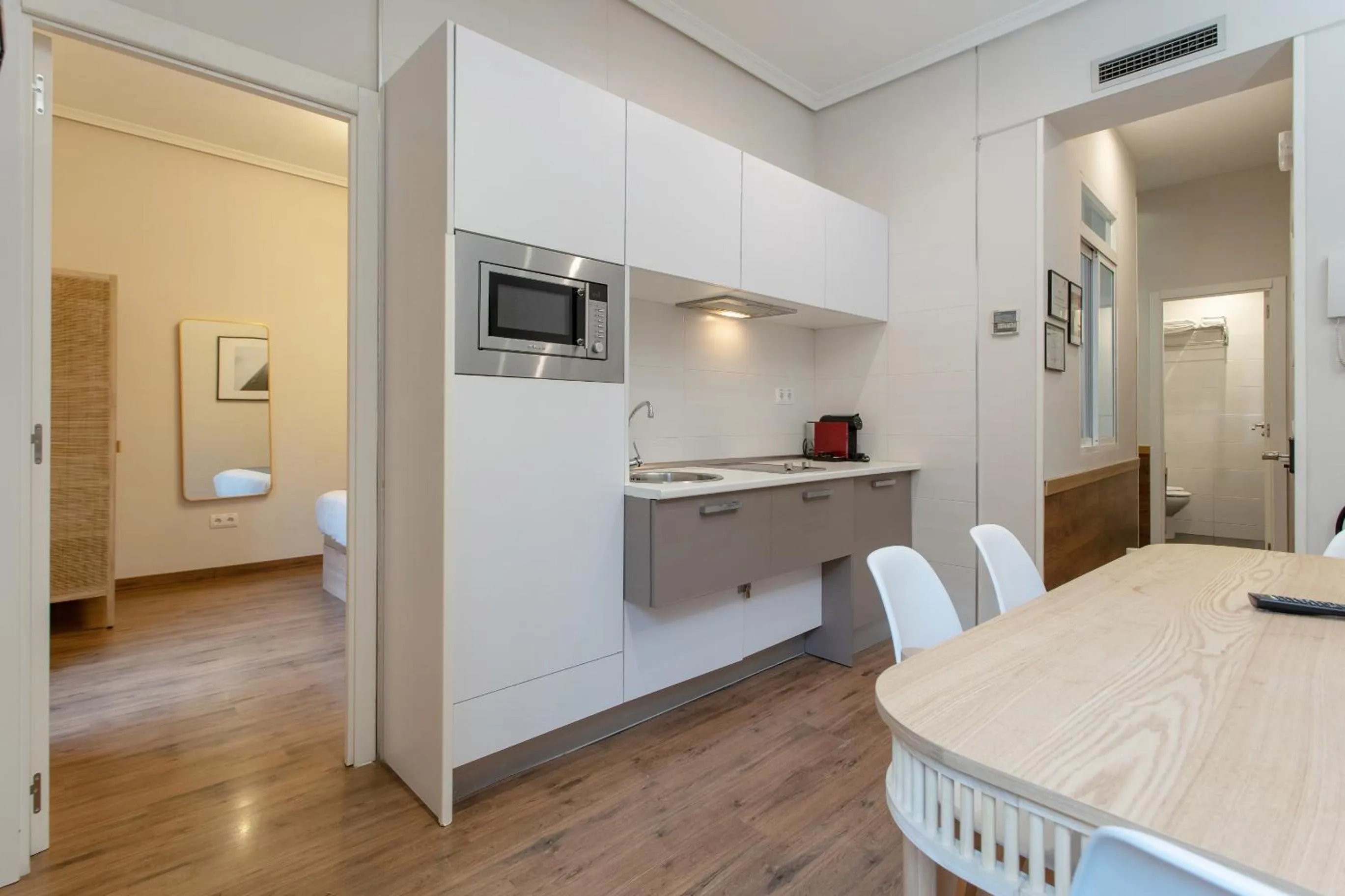 Kitchen or kitchenette in Apartamentos Nickel