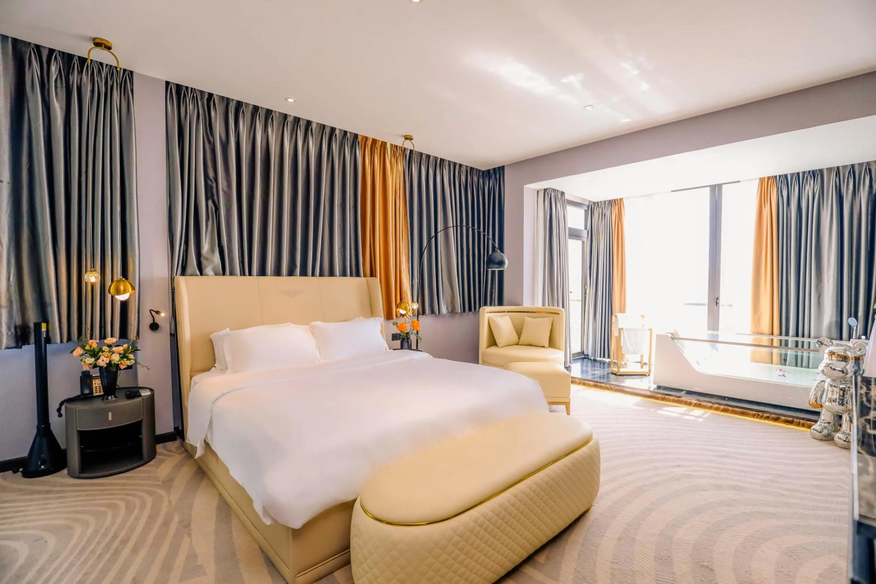 Bedroom, Bed in New Century Dalat Hotel