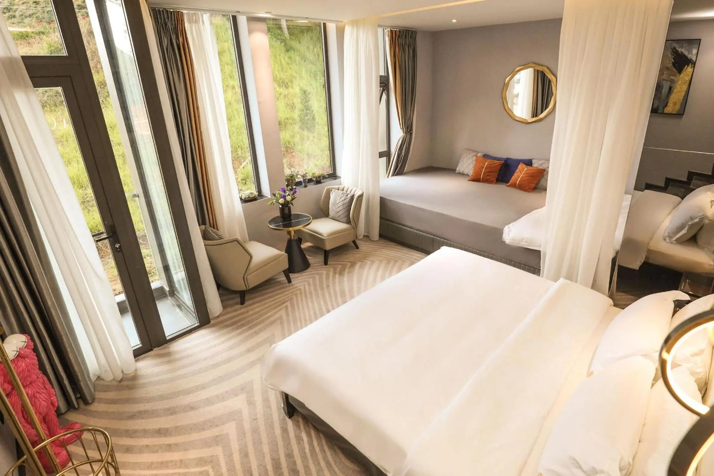 Bedroom, Bed in New Century Dalat Hotel